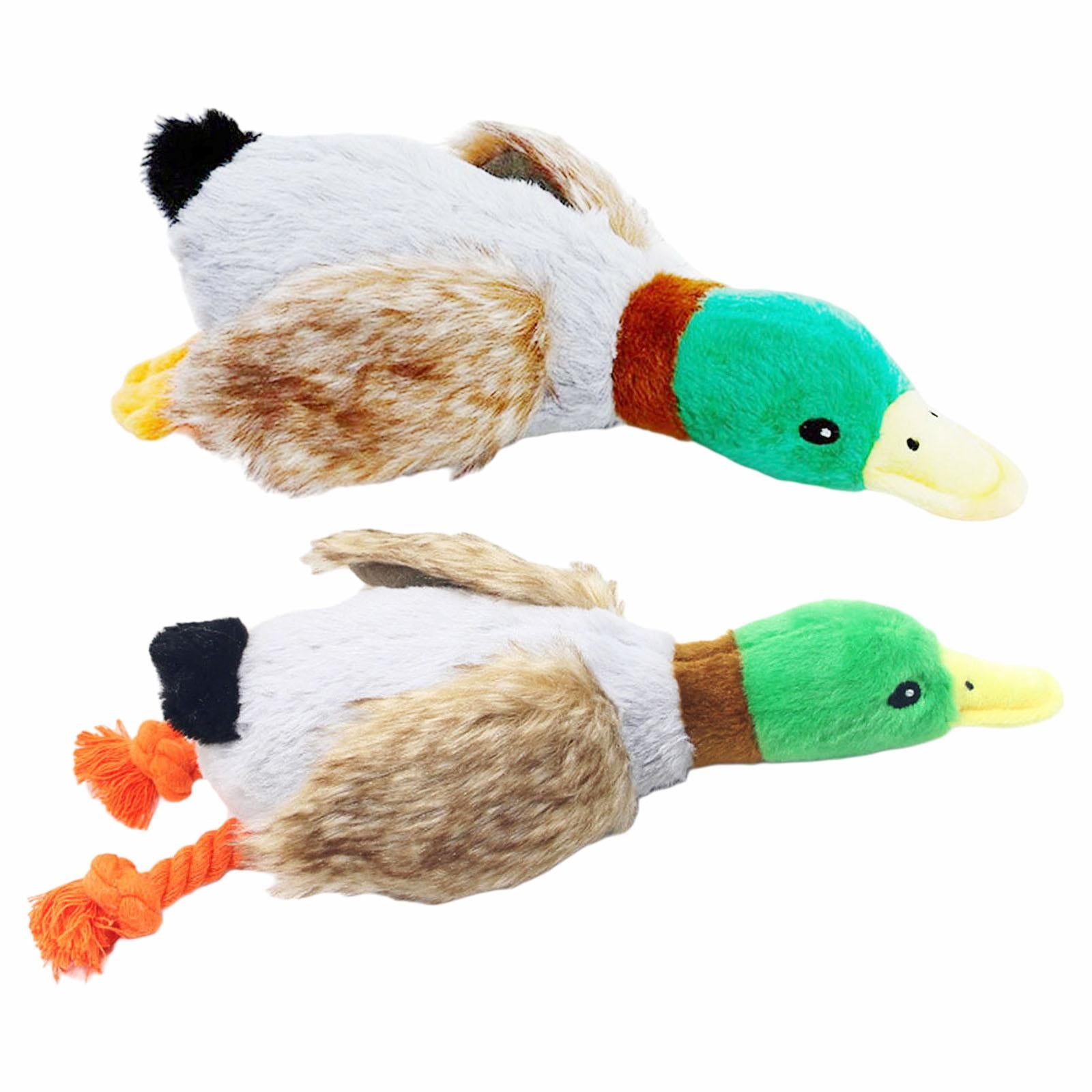 Dog Squeaky Toys Duck Plush Toy Cat Dog Chew Toy Fun Interactive Squeaker Duck Feet Style