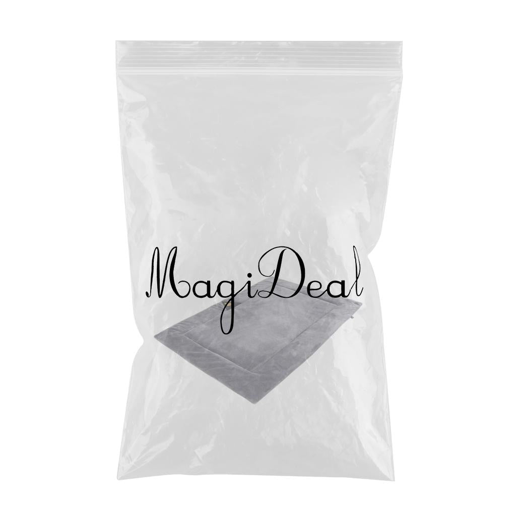 Dog Bed Mat Blanket Pet Crate Cushion Home Travel Puppy Kitten Sleeping Pad Gray L