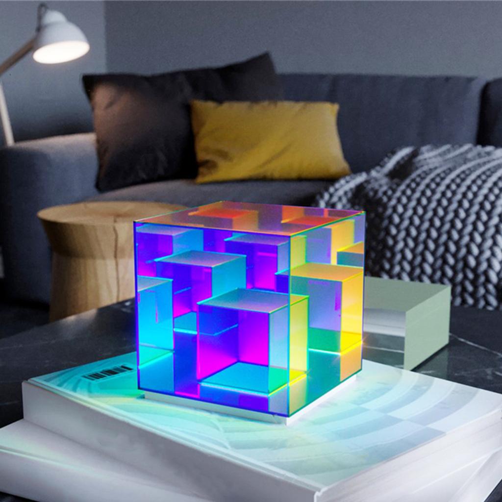 Creative 3D Desk Lamps Nightlight LED Building Birthday Ornament Party 15cm