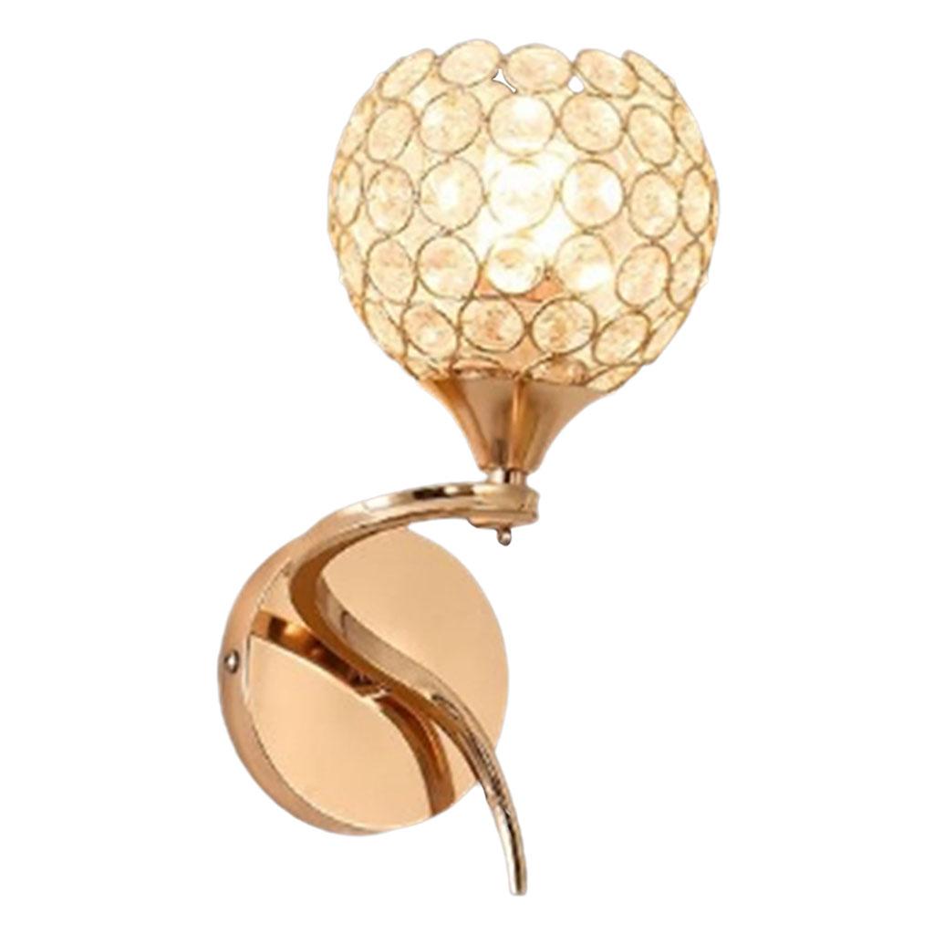 Crystal Wall Light Luxury E27 Wall Lamp Sconce for Indoor Bedroom Style 2