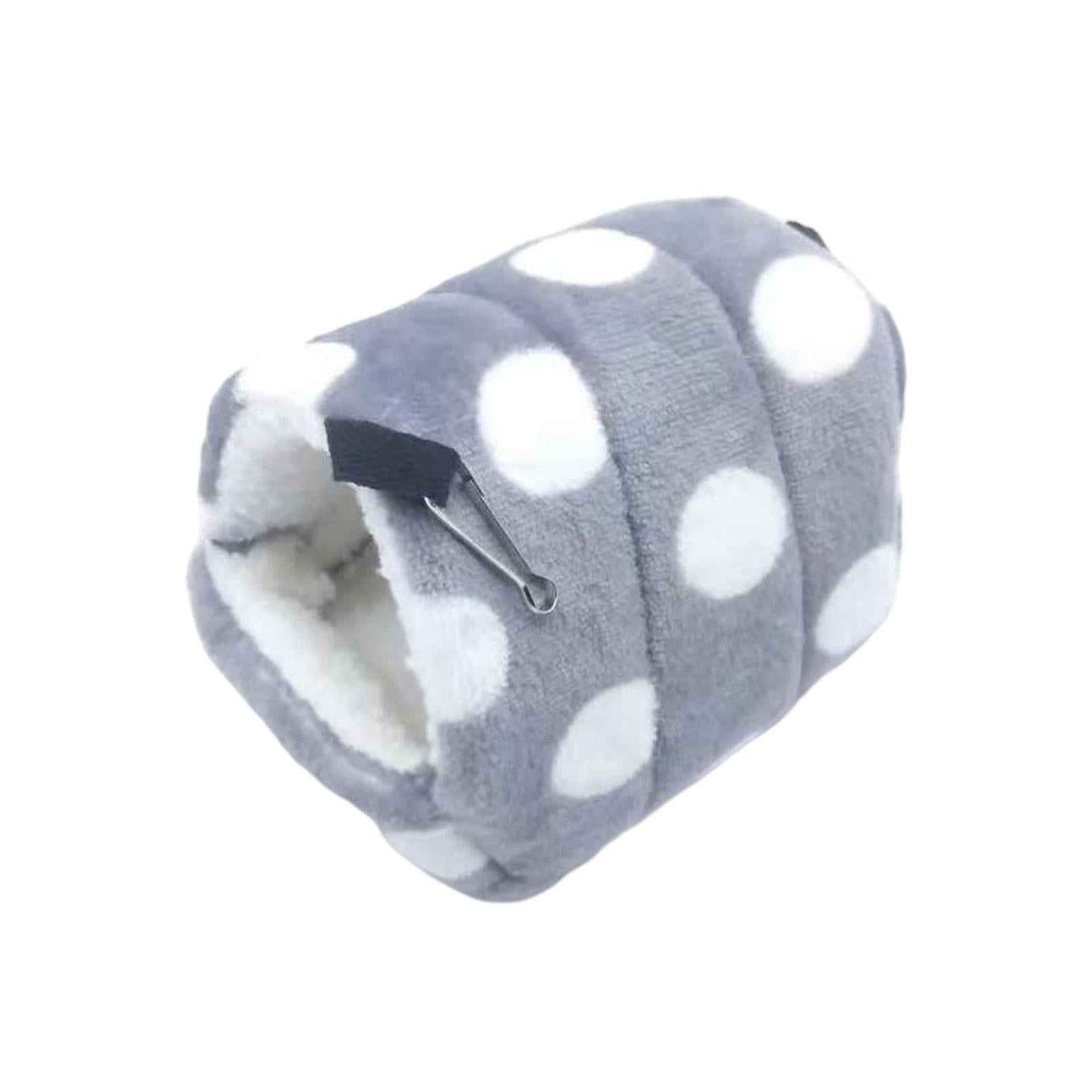 Guinea Pig Bed Cave Cozy Hamster House Rest Nest White Gray Point