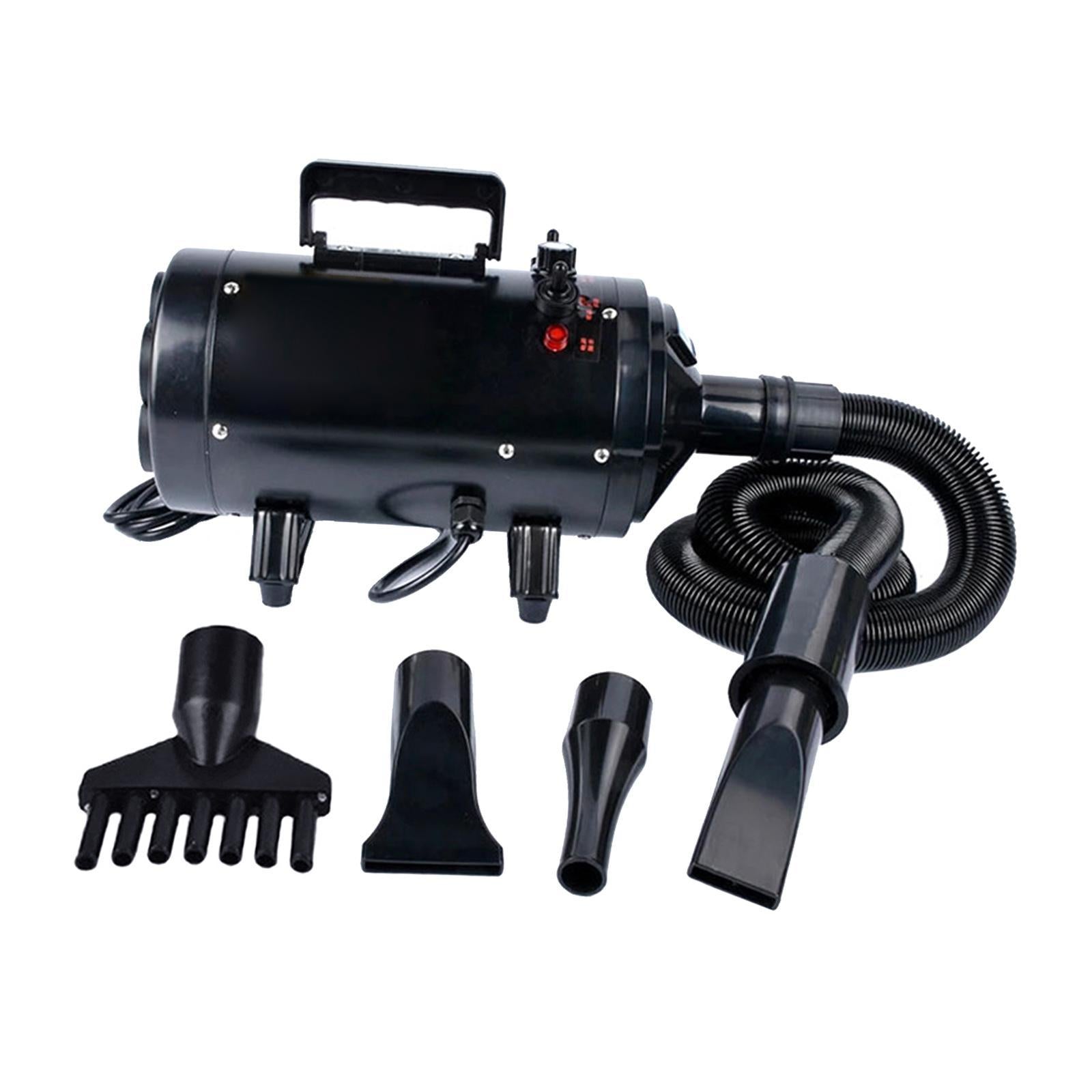 Blower Pet Mute Cat Dog Blow Dryer for Grooming Washing Deshedding Black