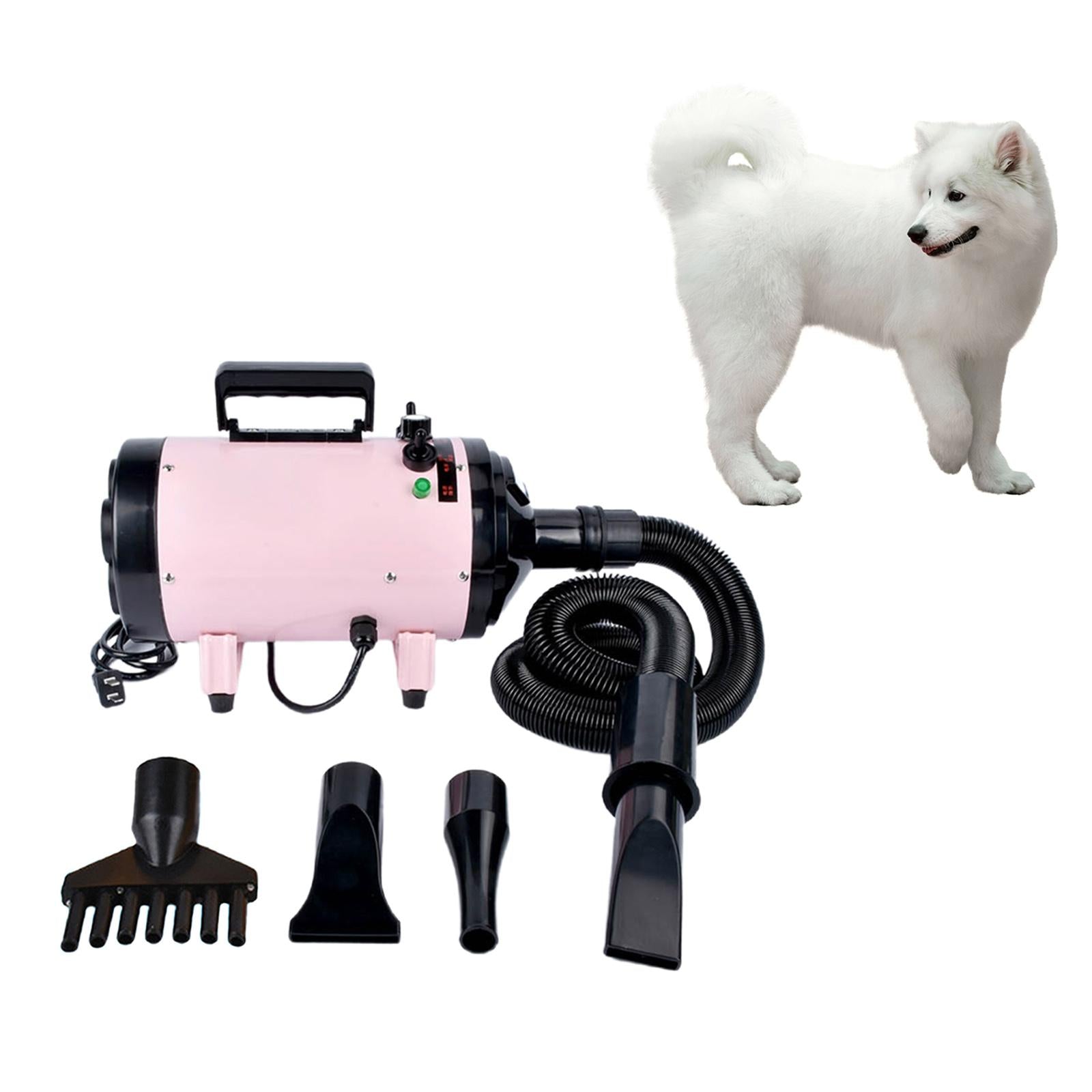 Blower Pet Mute Cat Dog Blow Dryer for Grooming Washing Deshedding Pink