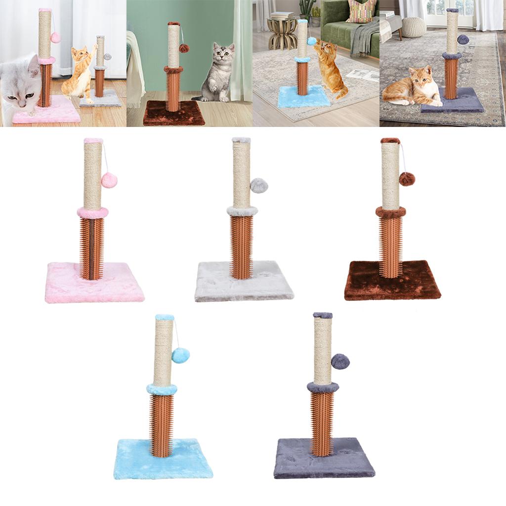 Cat Scratching Post Furniture Bed Pet Post Activity Centre Kitten pink