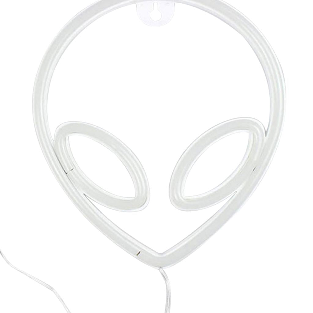 Alien Neon Sign Wall Decor Art Decor Accessories USB for Bedroom Blue