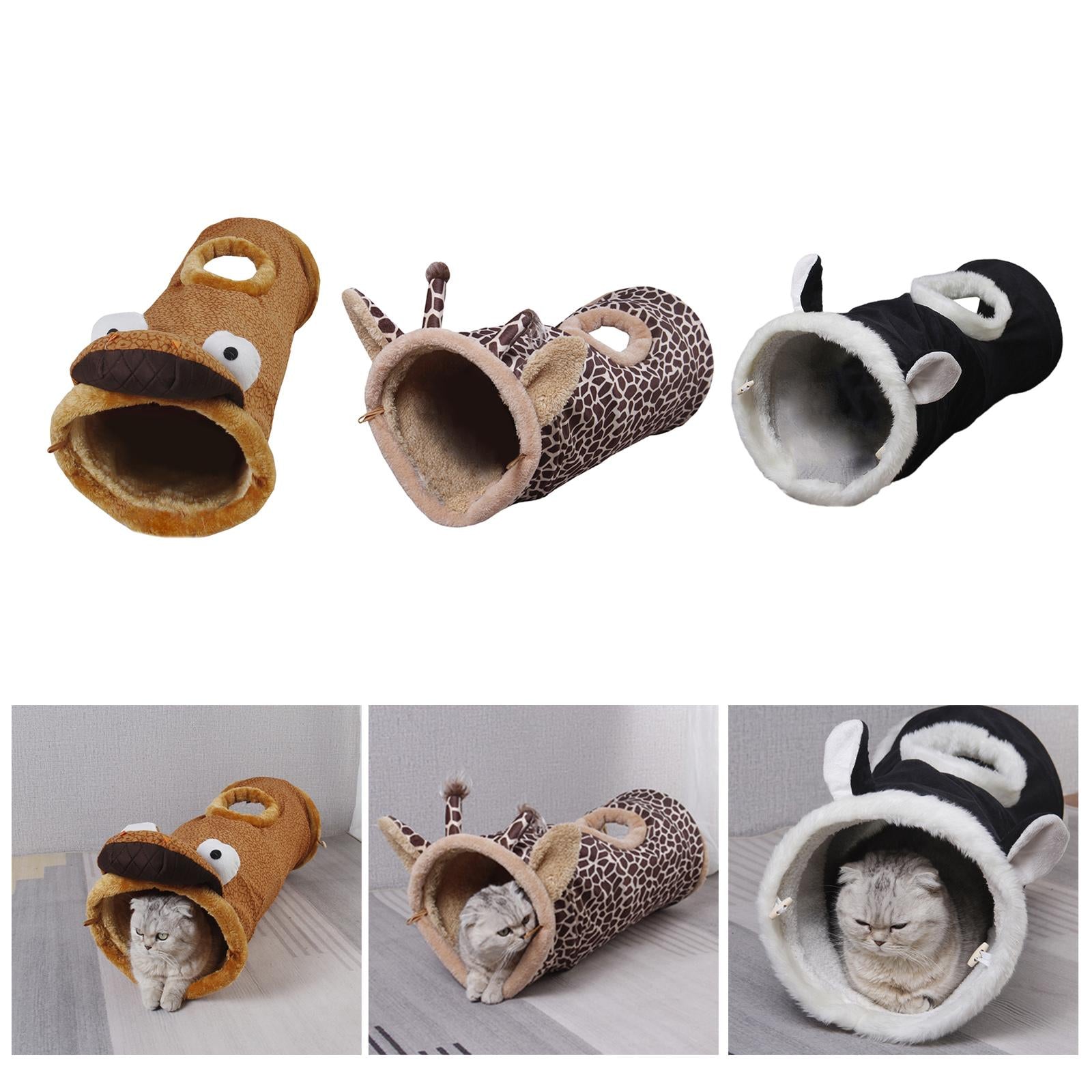Collapsible Cats Tunnel Tube Interactive Indoor Cats Peek Hole Toys Cat