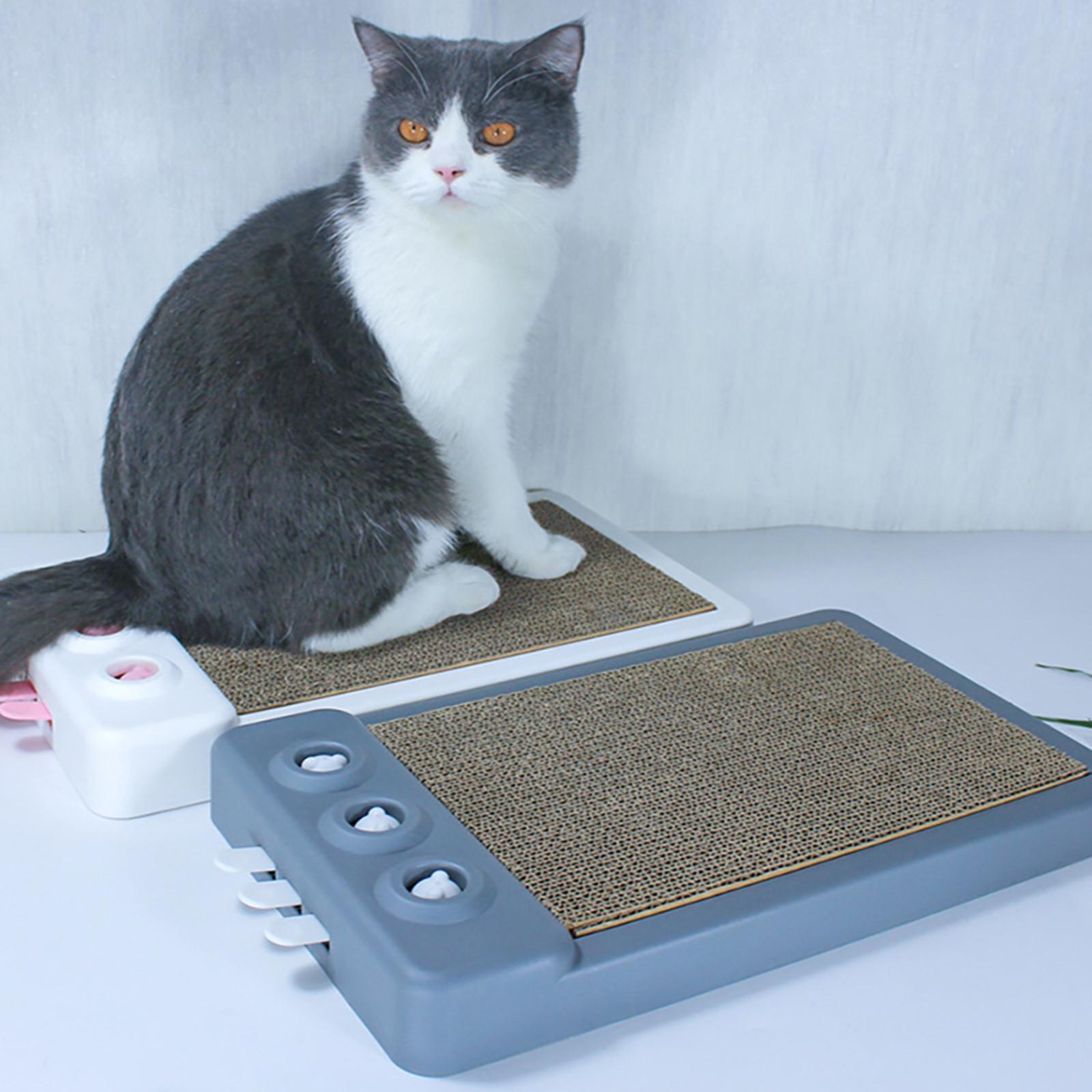 Cat Scratcher Pads Scratching Board Pet Products Anti-Slip Interactive white