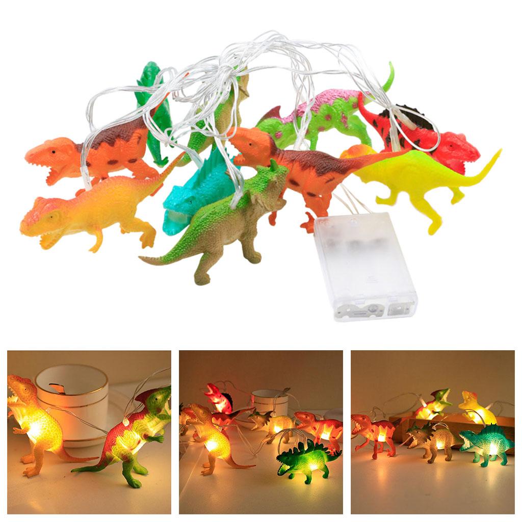 Dinosaur Decoration Realistic Looking String Lights for Room Indoor Children 10 LEDs