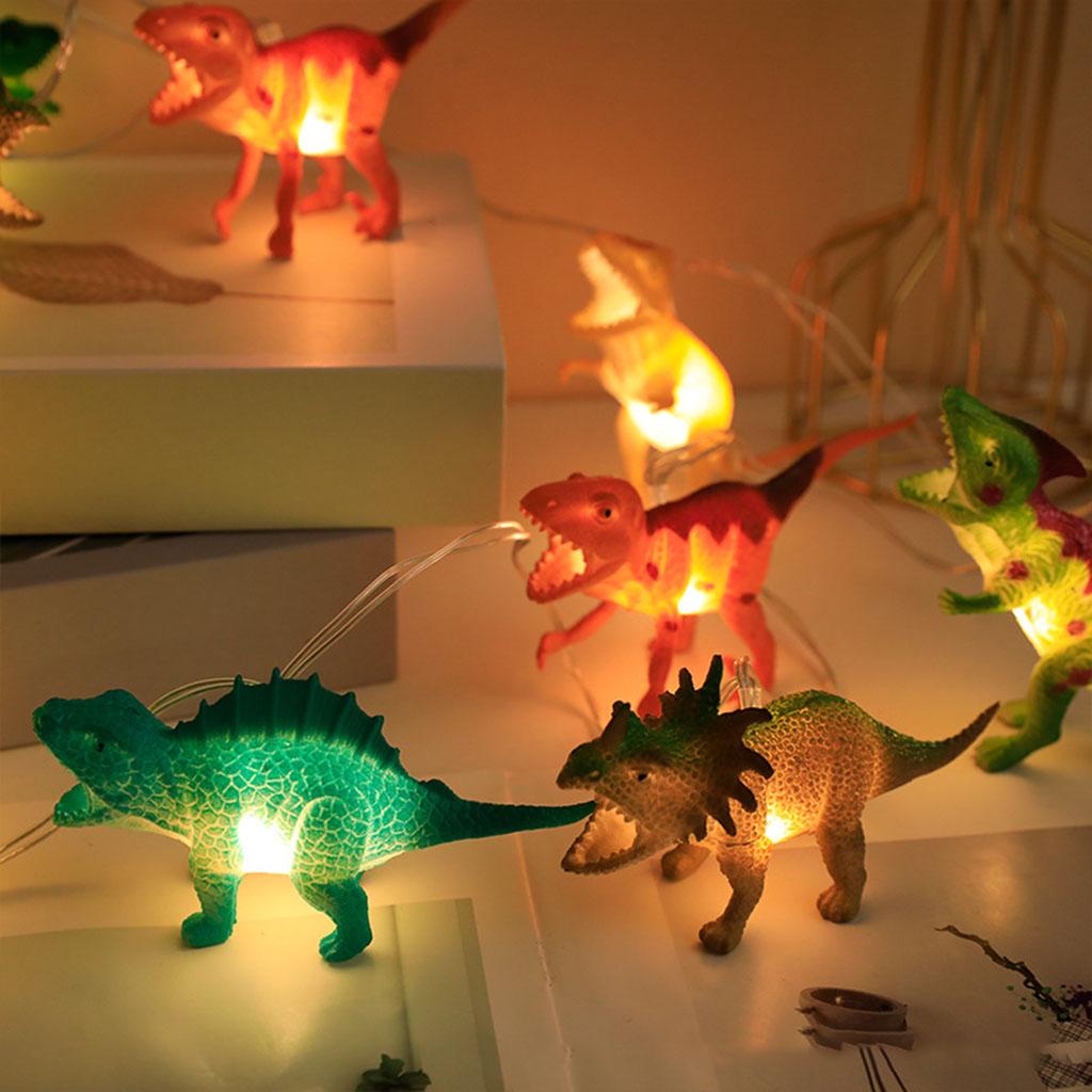 Dinosaur Decoration Realistic Looking String Lights for Room Indoor Children 20 LEDs