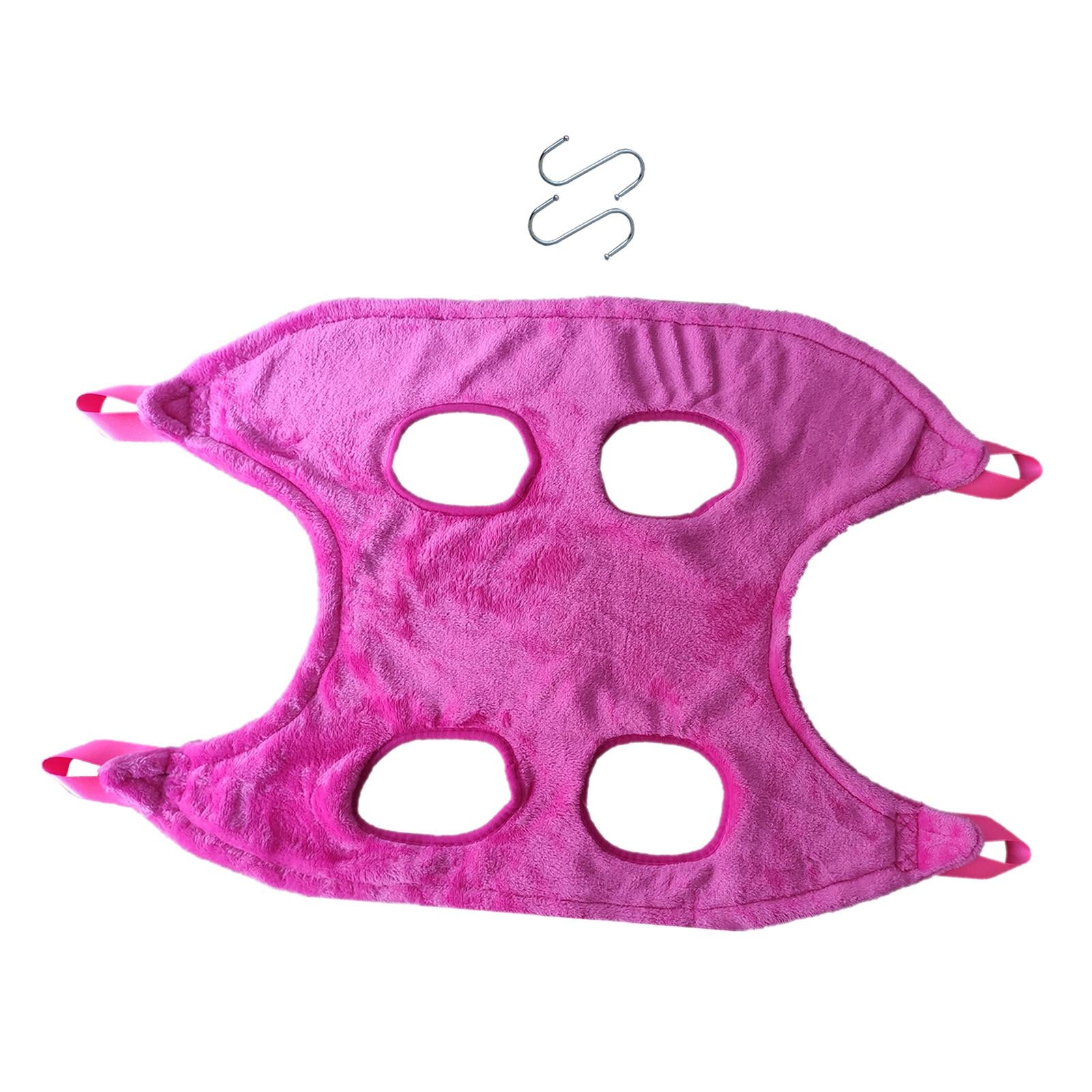 Dog Grooming Hammock Restraint Bag 2 Hooks Dogs Sling Puppy Bathing Red M