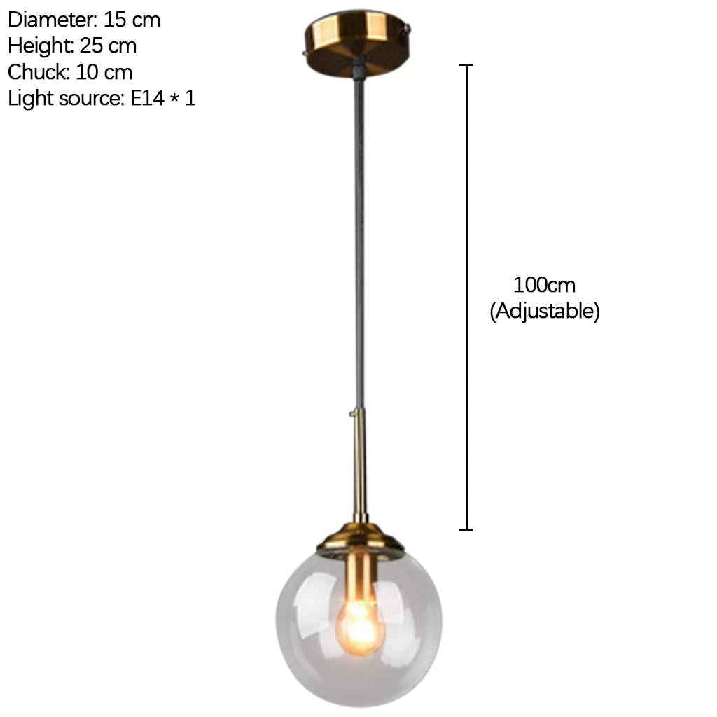 Nordic Ceiling Lights LED Adjustable E14 Pendant Light for Home Decor Clear