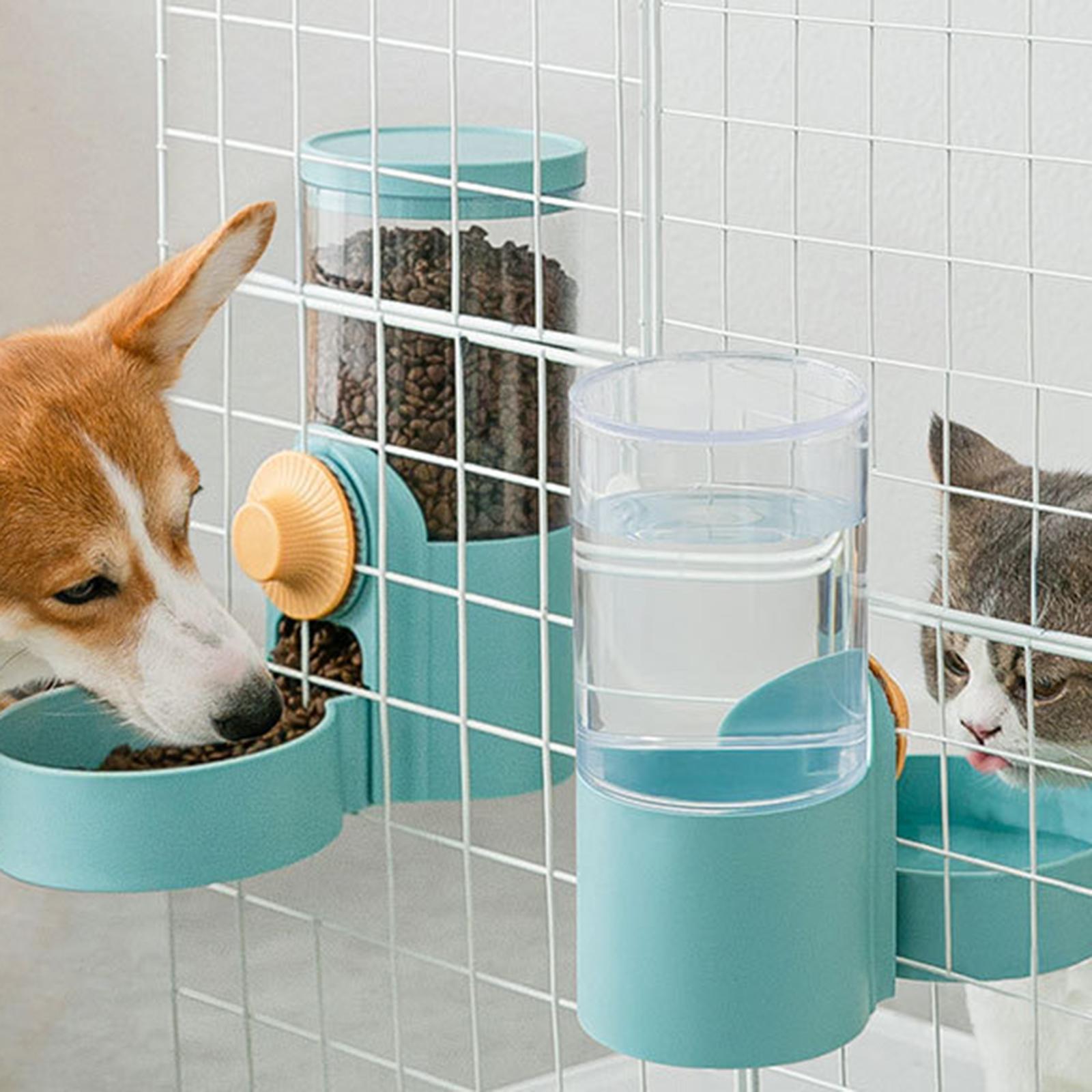 Automatic Cat Feeder for Dry Food Feeding Product for Kitten Puppy Rabbit White