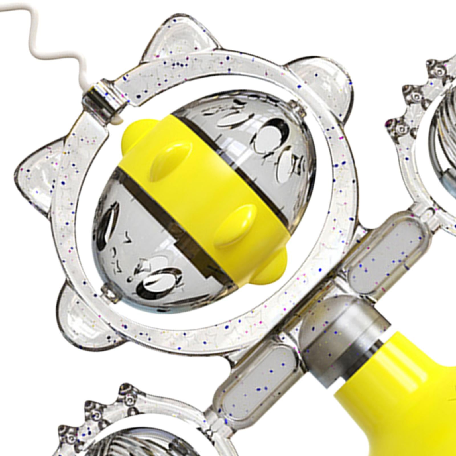 Cats Interactive Pinwheel Toy Rotatable for Dogs Pets Training Indoor Yellow