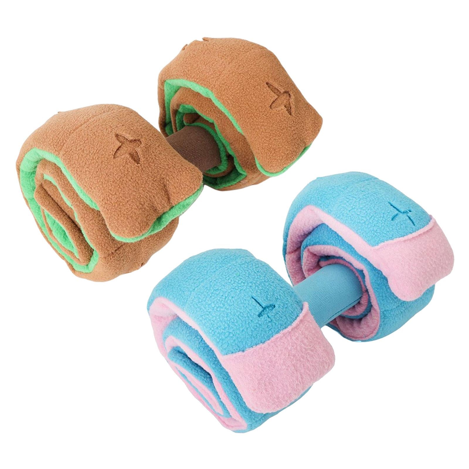 Cute Dog Puzzle Toys Slow Feeder Sounding Toys Training Toy Pink blue