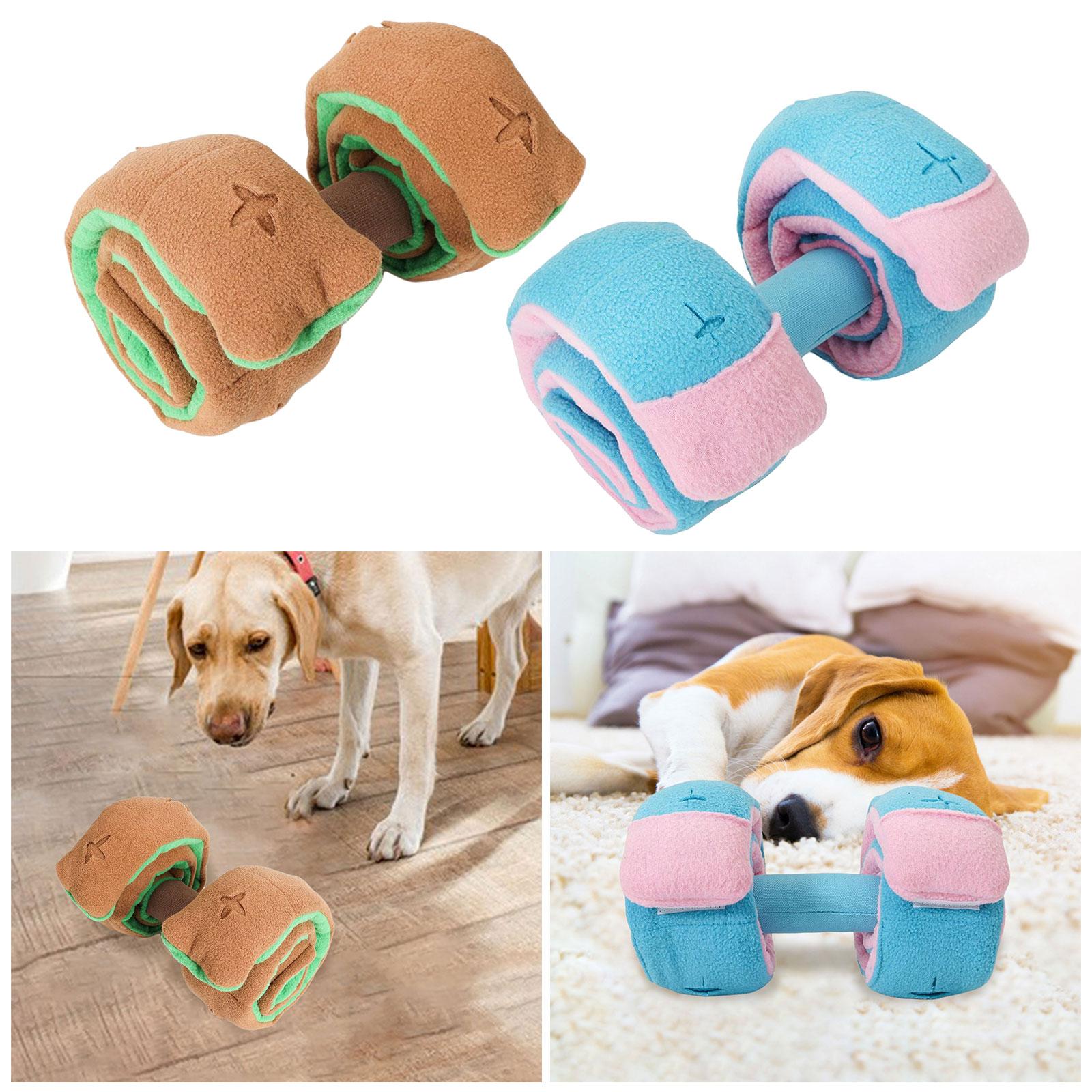 Cute Dog Puzzle Toys Slow Feeder Sounding Toys Training Toy Pink blue