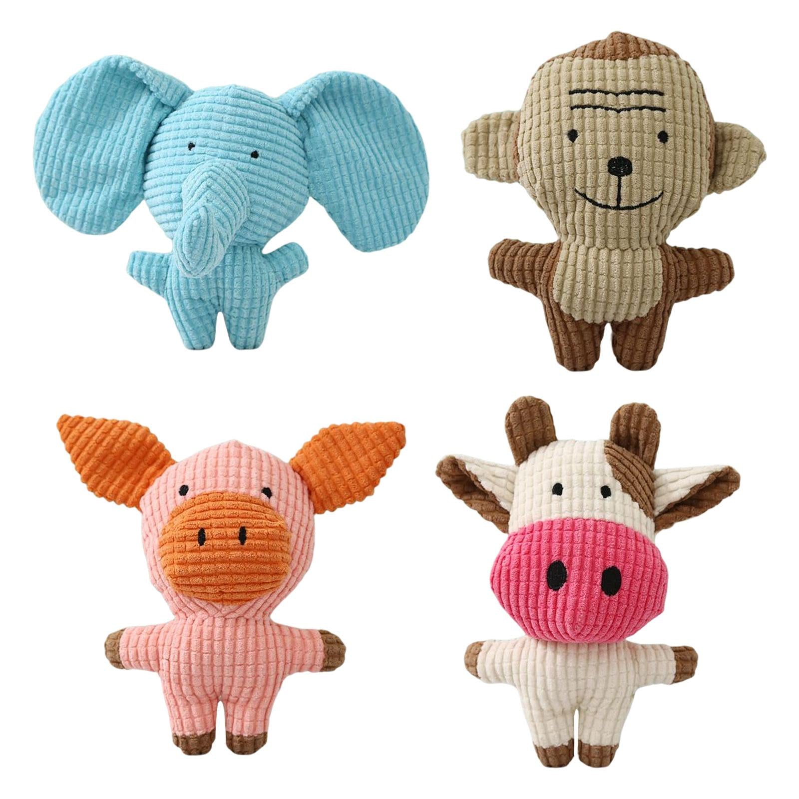 Cute Pet Dog Chew Toy Squeaky Soft Plush Animals Play Sound Puppy Teeth Toys 26x17.5x12CM