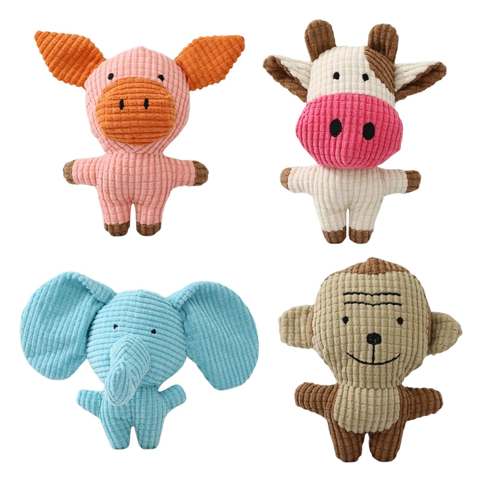 Cute Pet Dog Chew Toy Squeaky Soft Plush Animals Play Sound Puppy Teeth Toys 26x17.5x12CM