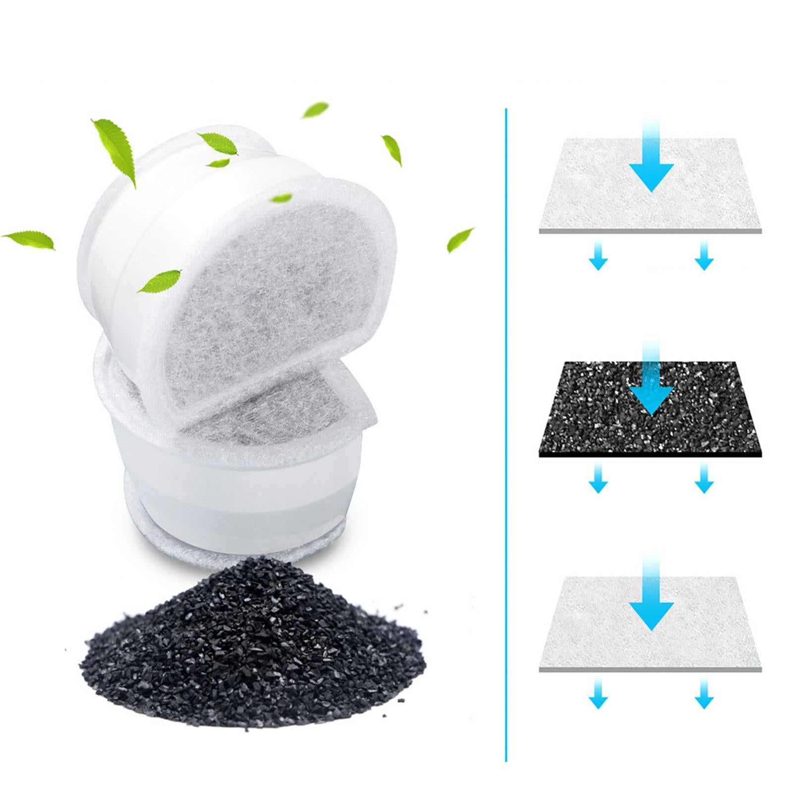 8x Replacement Pet Dog Water Fountain Activated Carbon Filters Replace