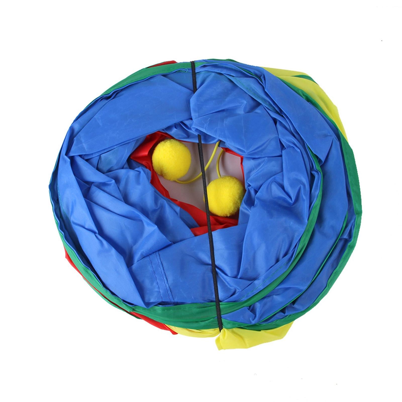 Cat Tunnels Play Tunnels 4-Way Colorful for Bunny Passageway Tubes Training