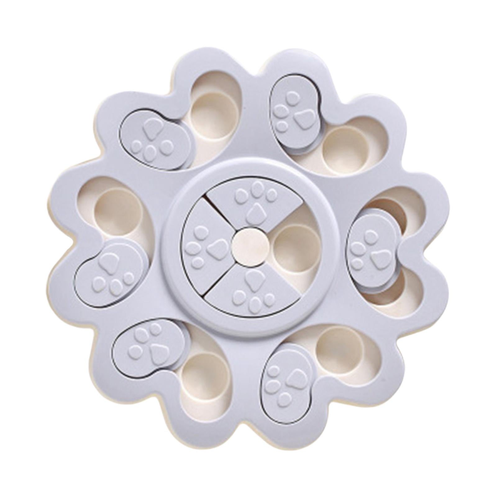 Dog Puzzle Toys Colorful Increase IQ Portable Pet Dispenser Feeding Bowl gray