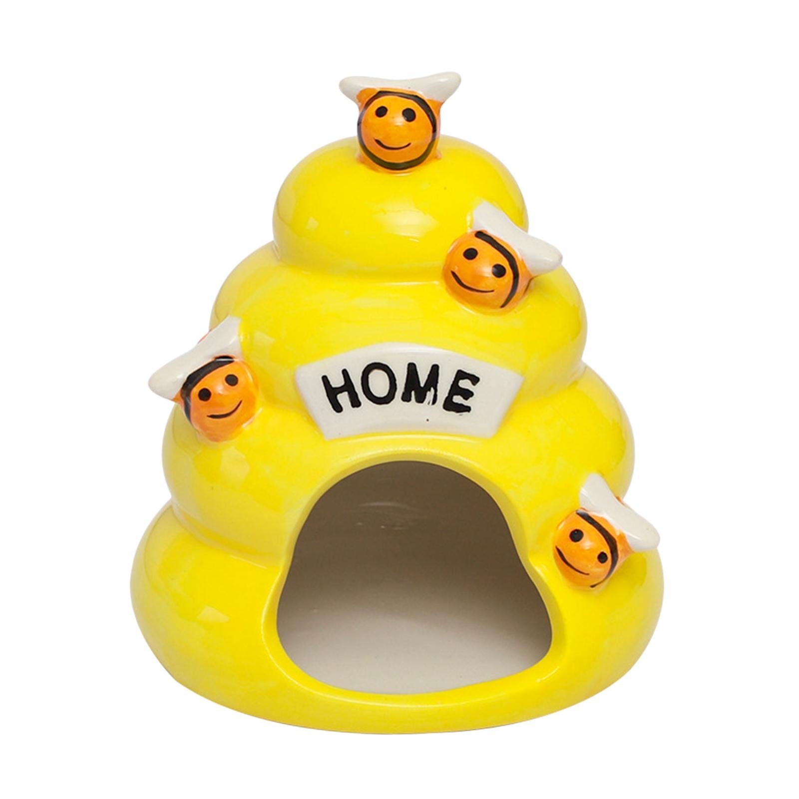 Cute Ceramic Hamster Cage Mouse Easy Clean Animal House Hideout 10x12cm