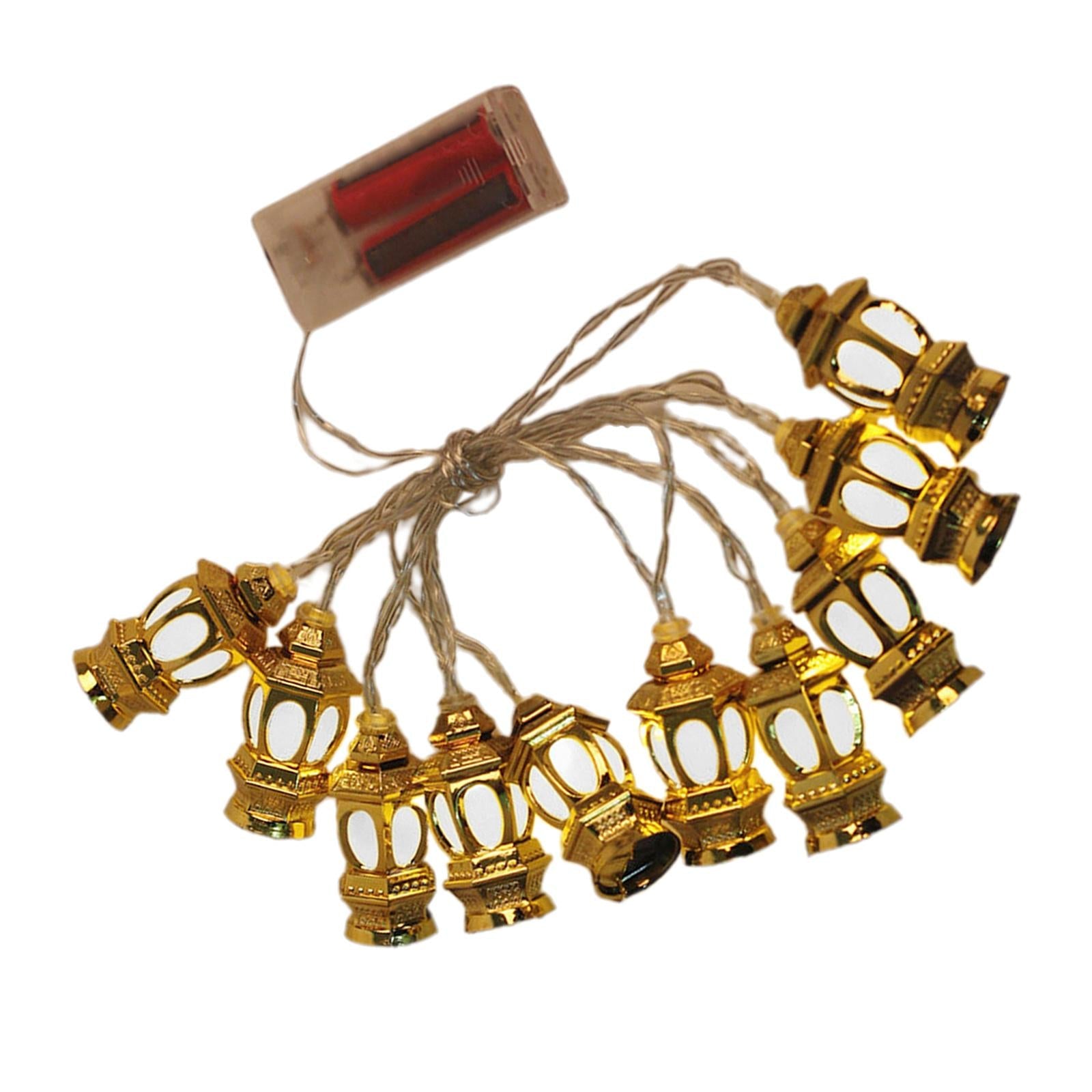 1.65/3Meters LED Ramadan Lamp Home Garden Decor Eid Kerosene Lantern Lamp White Light 1.65m