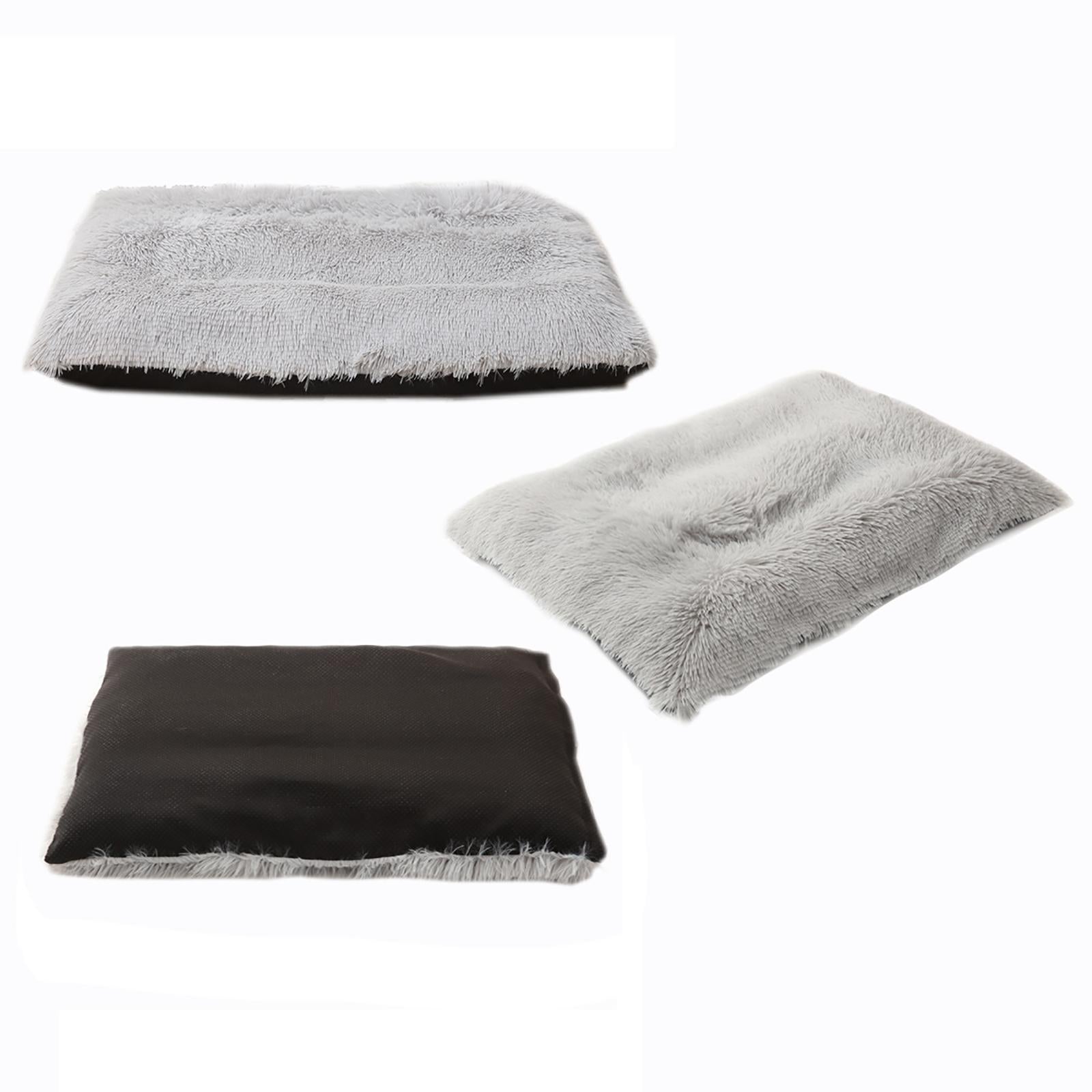 Dog Cat Mat Pet Cushion Non-Slip Sleeping Bed Puppy Kennel Light Gray S