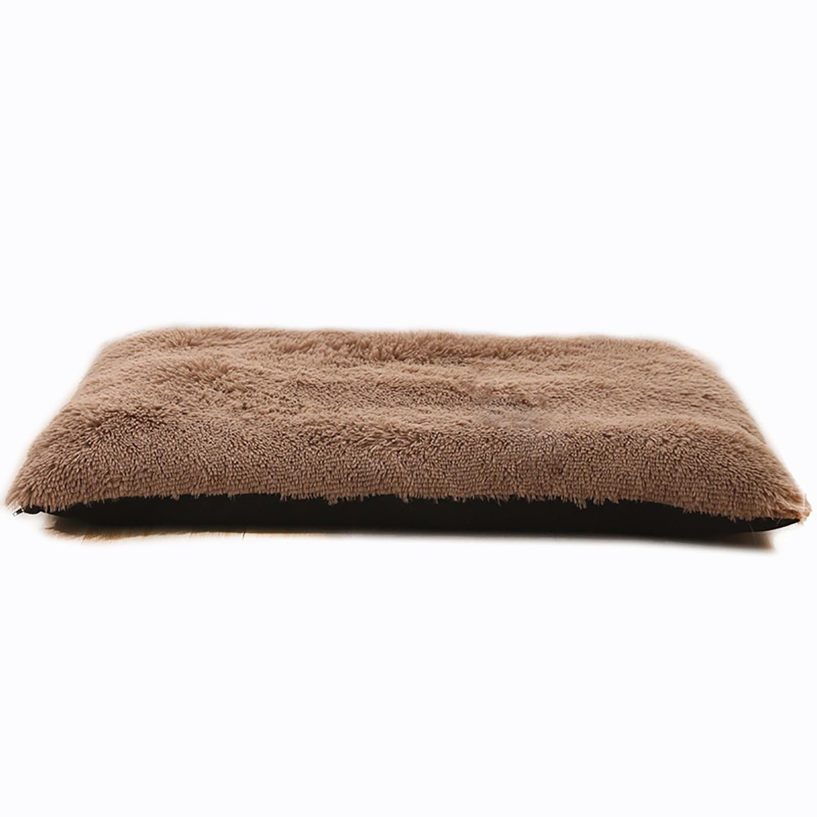 Dog Cat Mat Pet Cushion Non-Slip Sleeping Bed Puppy Kennel Light Gray S