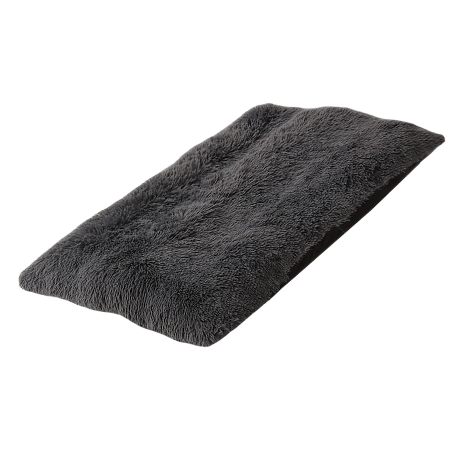 Dog Cat Mat Pet Cushion Non-Slip Sleeping Bed Puppy Kennel Dark Gray S