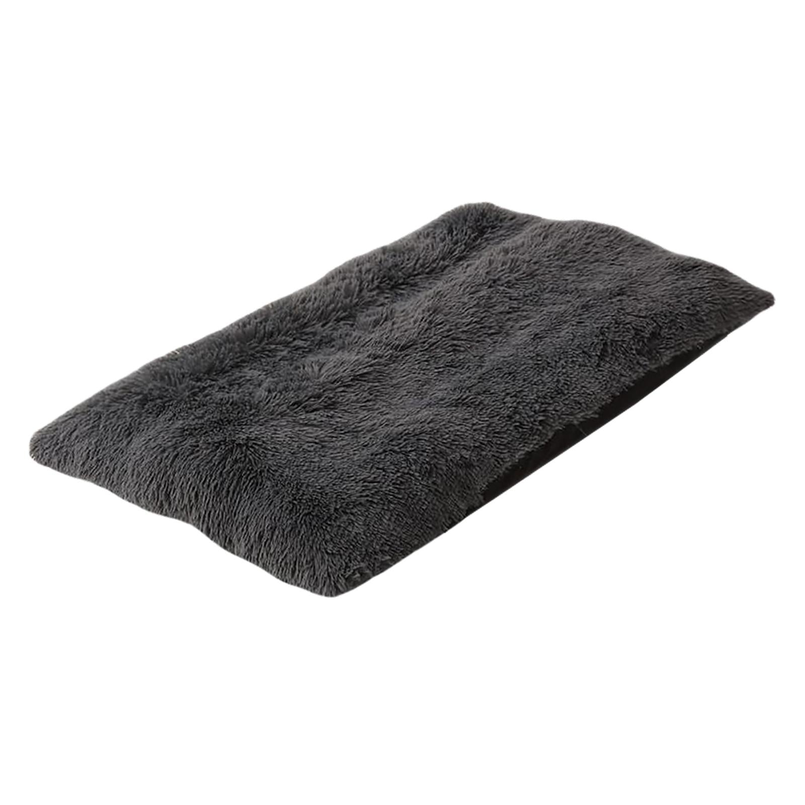 Dog Cat Mat Pet Cushion Non-Slip Sleeping Bed Puppy Kennel Dark Gray S