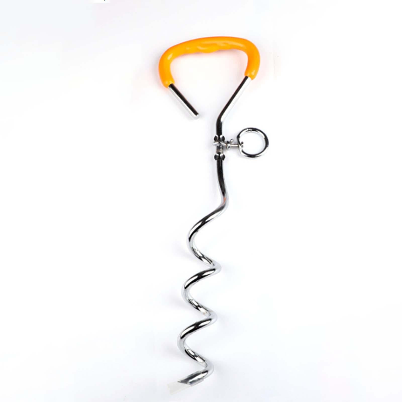 Chew-Proof Pets Dog Tie-Out and Stake Ground Anchor for Yard Garden Blue 5m