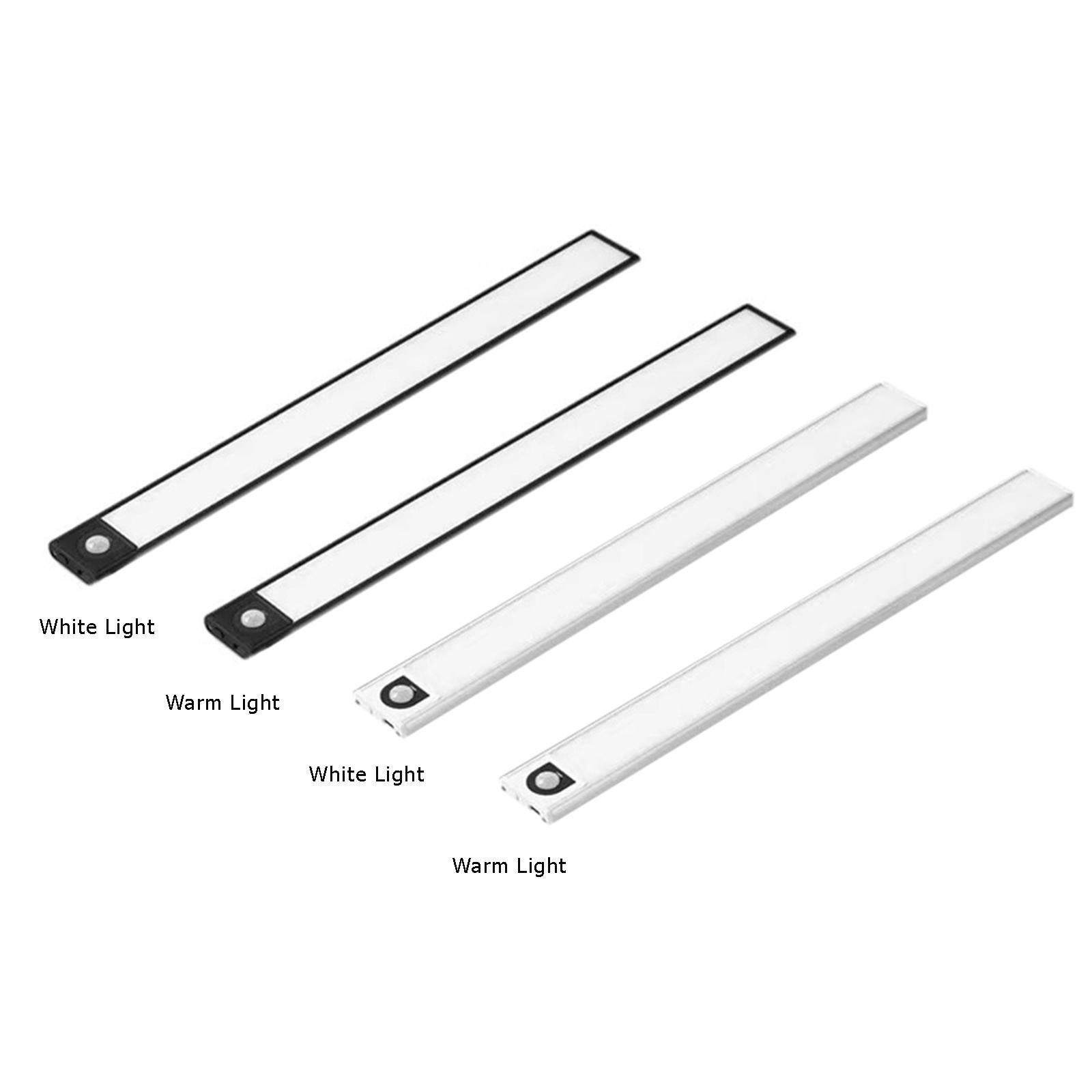 Cordless Closet Light Motion Activated Battery Kitchen Black white light