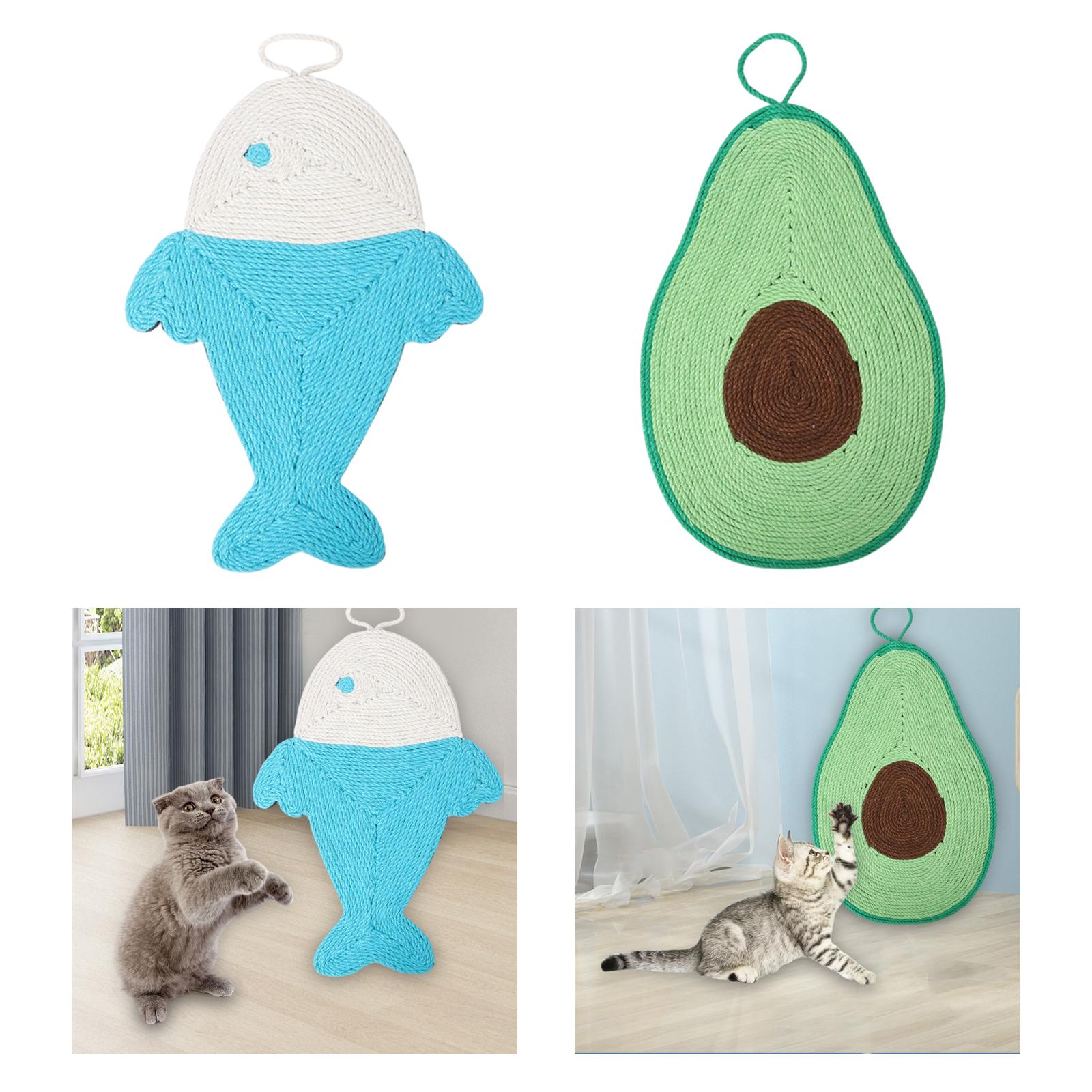 Cat Scratching Board Scratcher Sisal Wear-Resistant Protector Fish