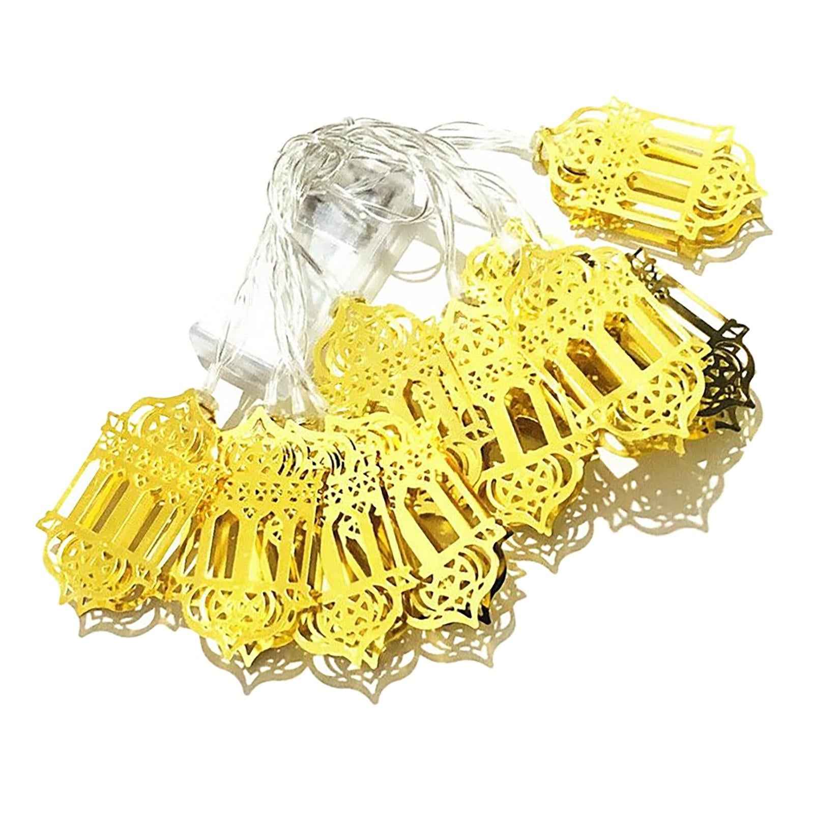Muslim Ramadan String Light Eid Mubarak Fairy Lamp Islam for Outdoor Decor A
