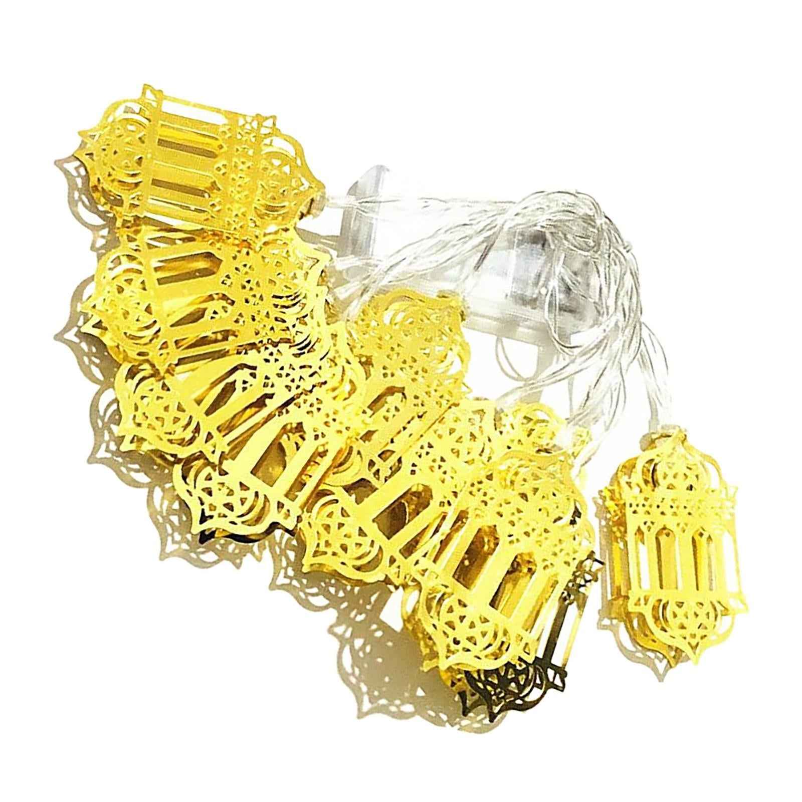 Muslim Ramadan String Light Eid Mubarak Fairy Lamp Islam for Outdoor Decor A