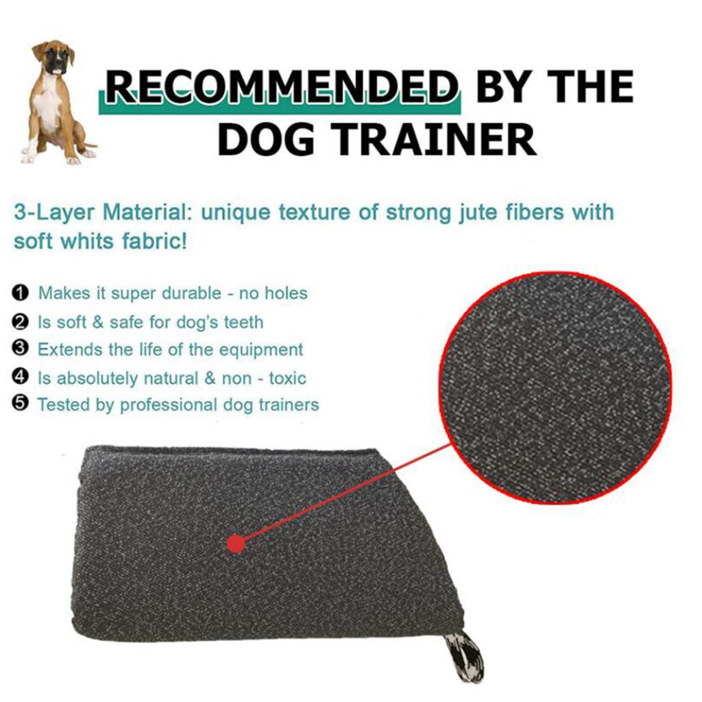 Dog Bite Sleeve Training Jute Tug Toy German Shepherd Mastiff Puppy black