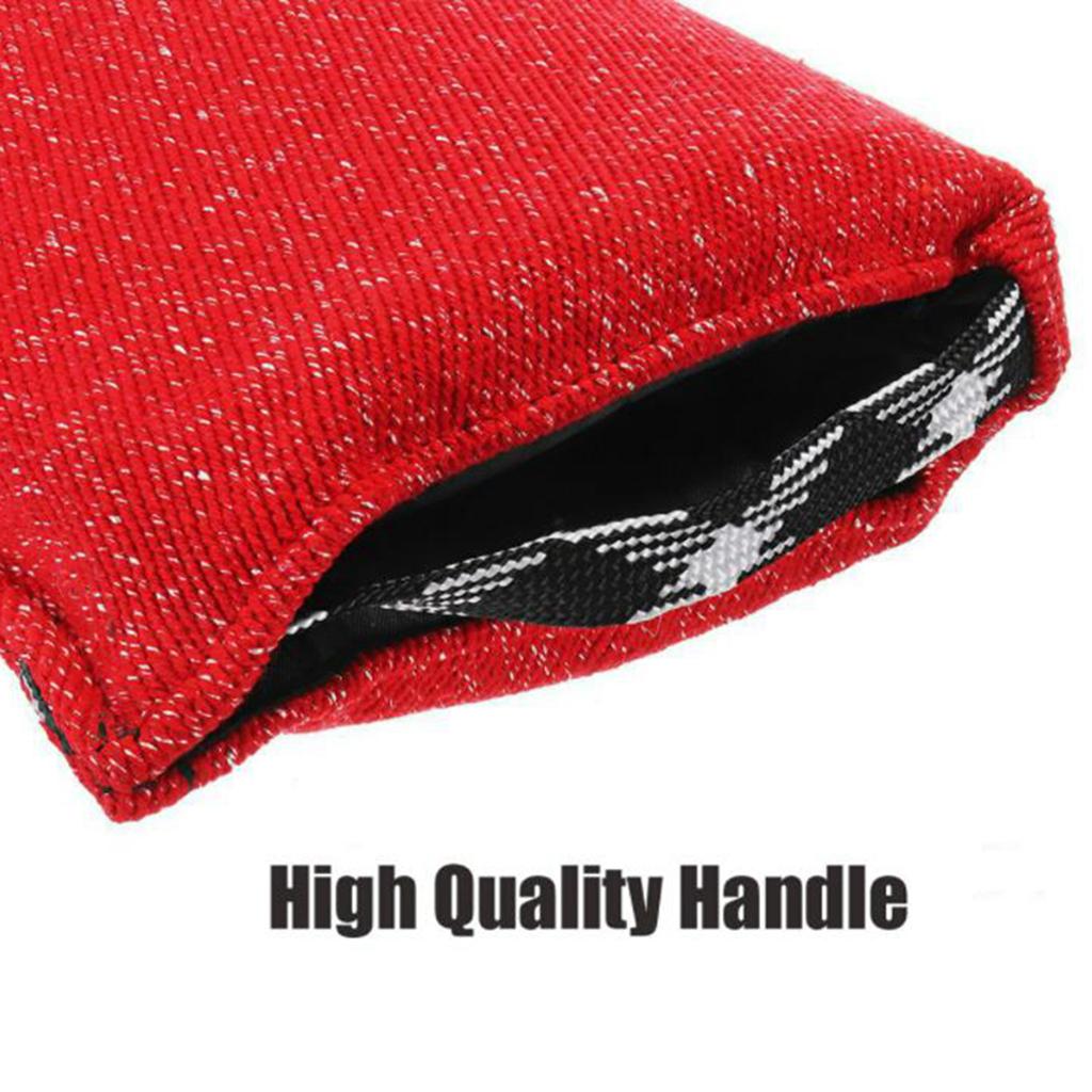 Dog Bite Sleeve Training Jute Tug Toy German Shepherd Mastiff Puppy red