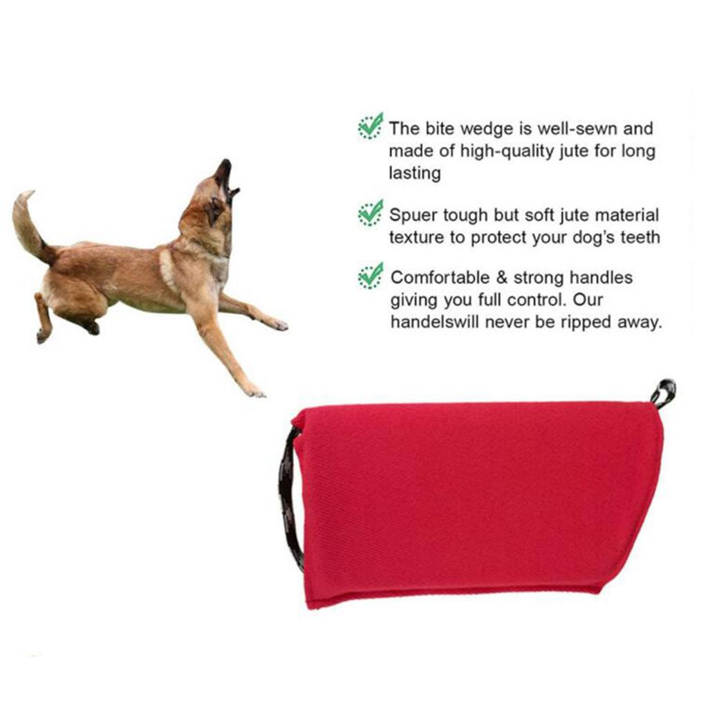 Dog Bite Sleeve Training Jute Tug Toy German Shepherd Mastiff Puppy red
