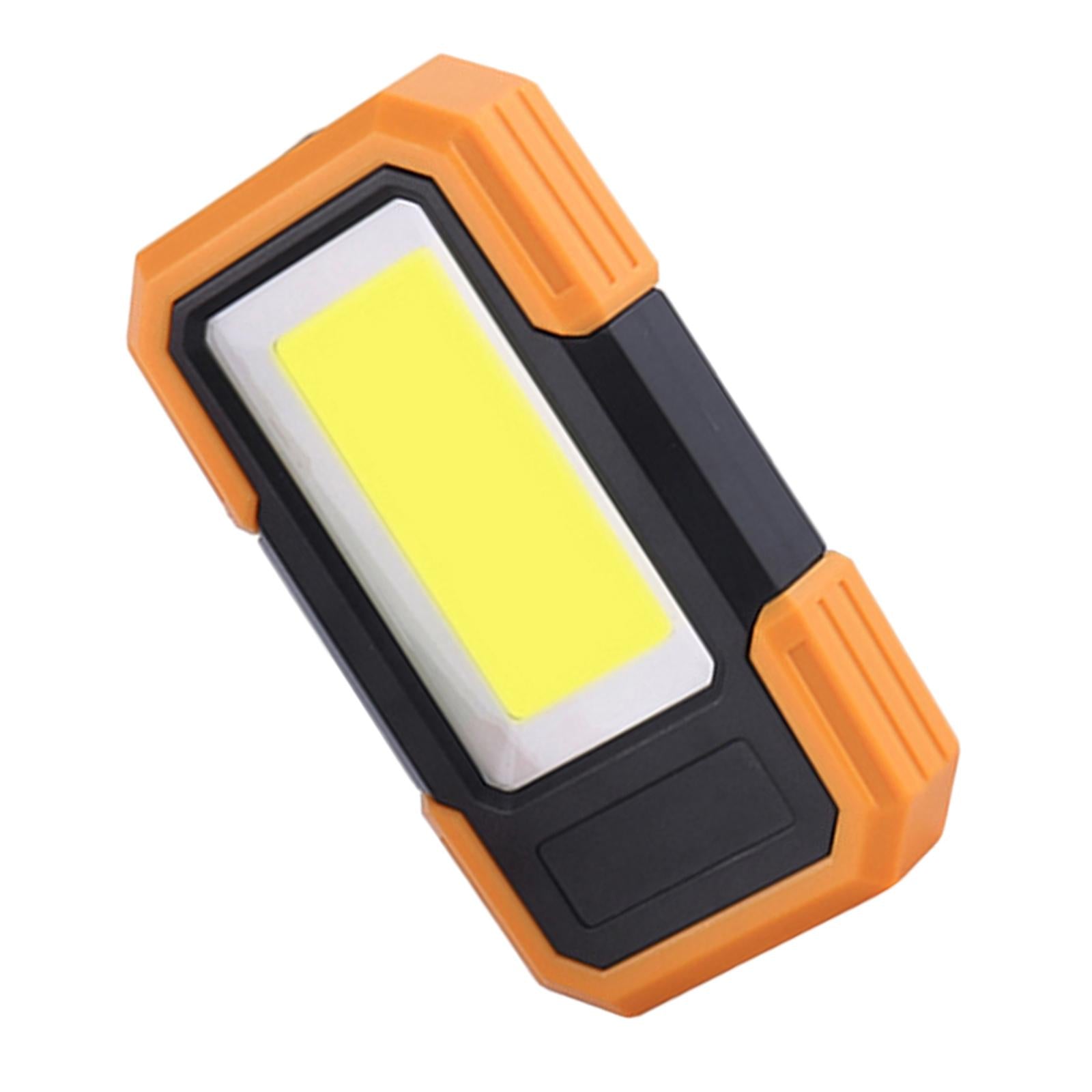 Brightness COB Small Flashlights Pocket Light 500 Lumens for Camping Yellow