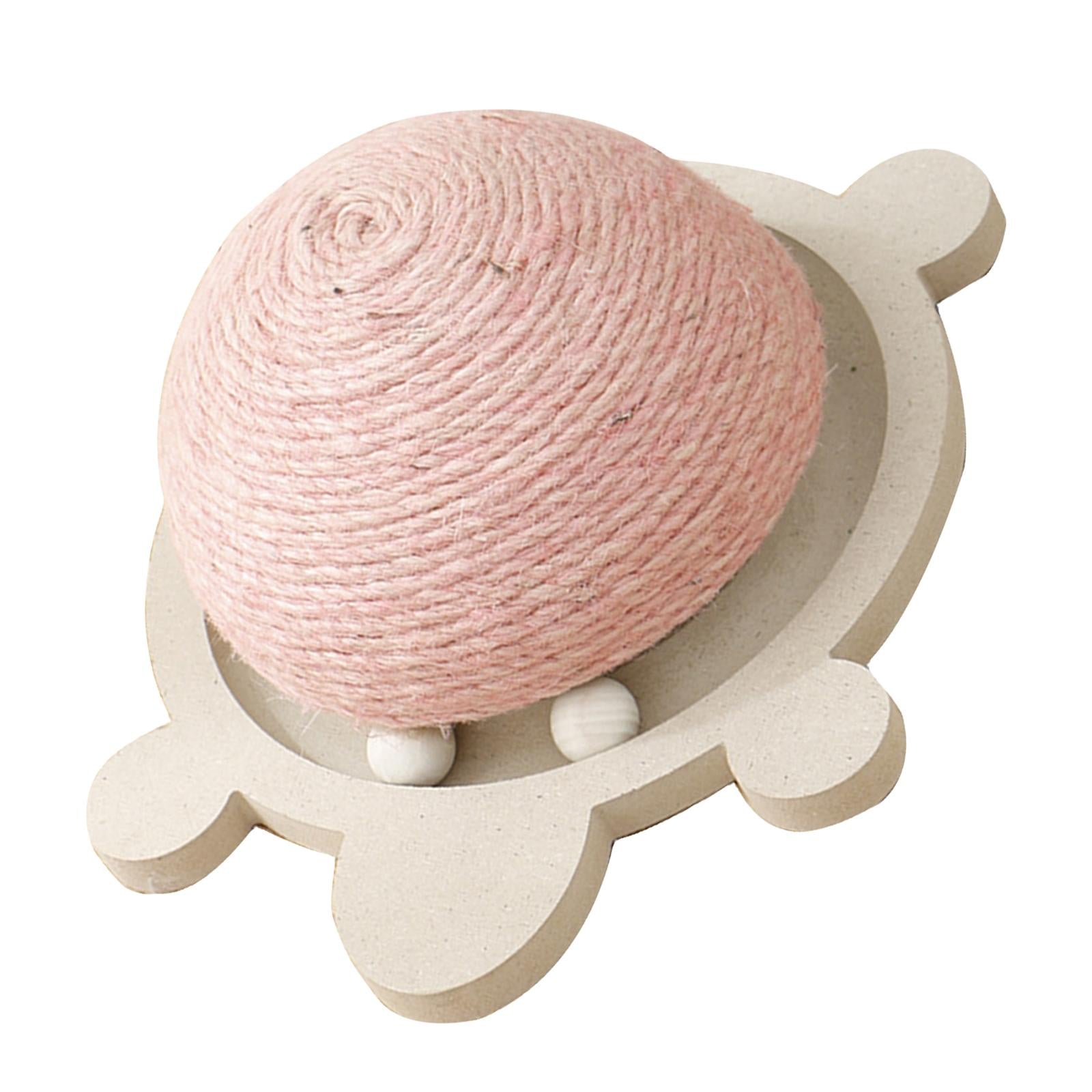 Cat Scratcher Ball Toy Scratching Post Board Grinding Claw pink
