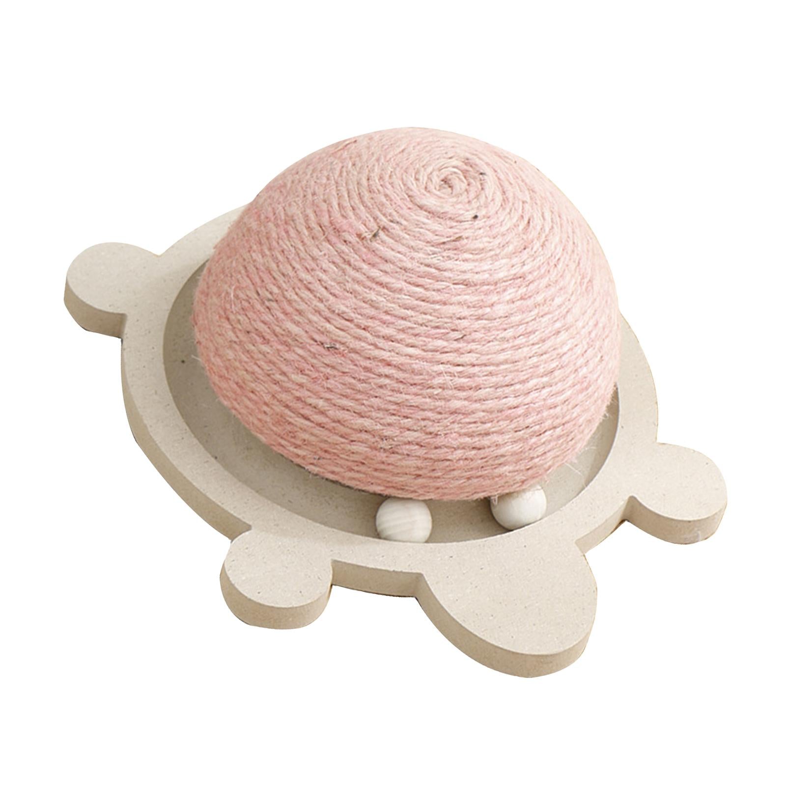 Cat Scratcher Ball Toy Scratching Post Board Grinding Claw pink