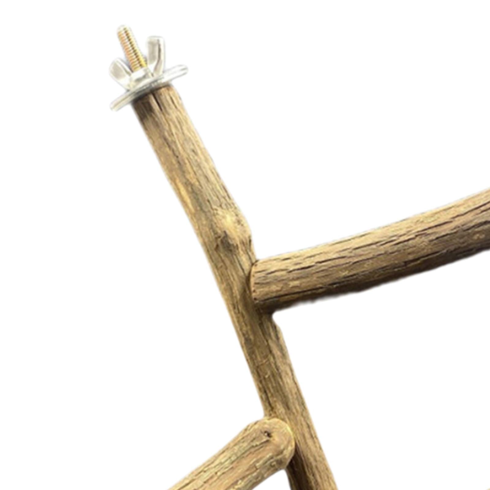 Bird Perches Claw Grinding Chewing Bite Toy Wood Pole Bird Cage Accessories
