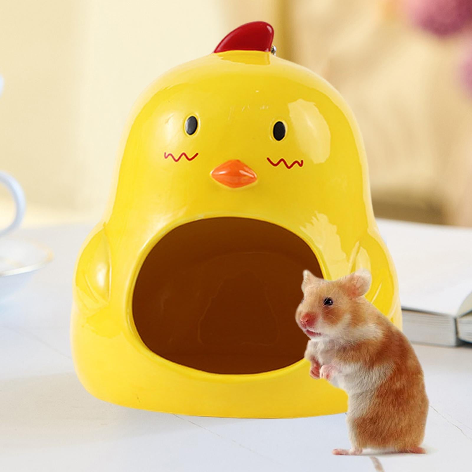 Ceramic Hamster House Hut Cave Cage Summer Cool Small Animals Mini Bed A