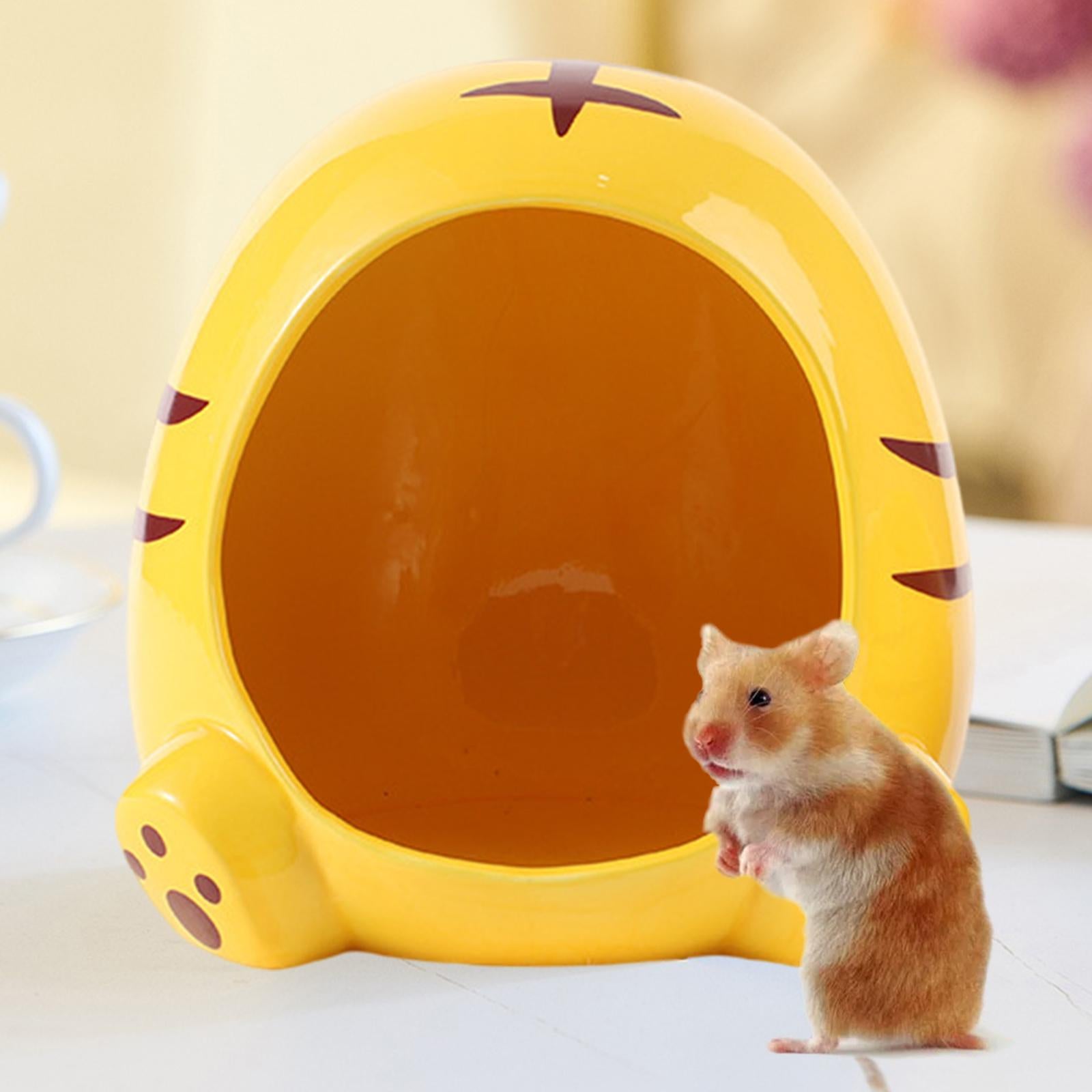 Ceramic Hamster House Hut Cave Cage Summer Cool Small Animals Mini Bed C
