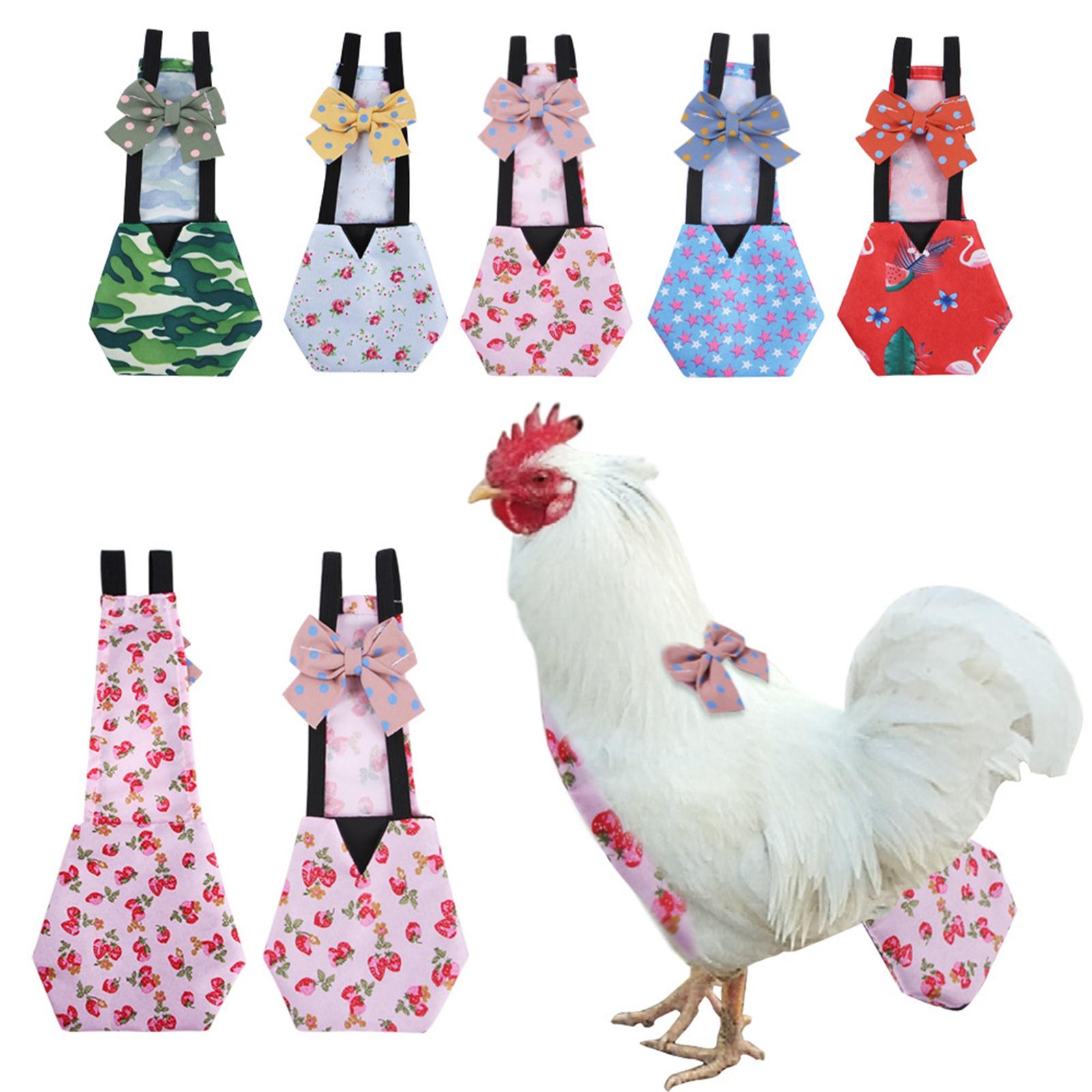 Chicken Duck Diaper Wear Costume Poultry Nappy for Duckling Hens Red L