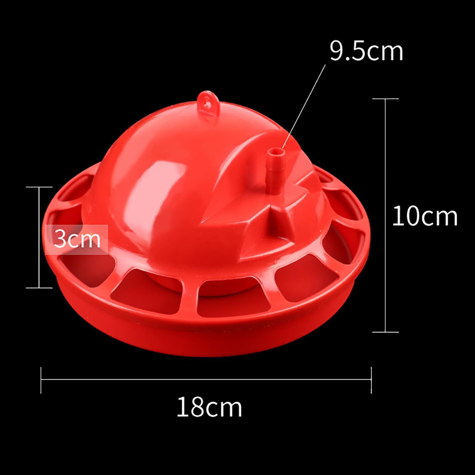 Automatic Chicken Waterer Chick Hen Poultry Farming Drinkers Set 18x10x3cm