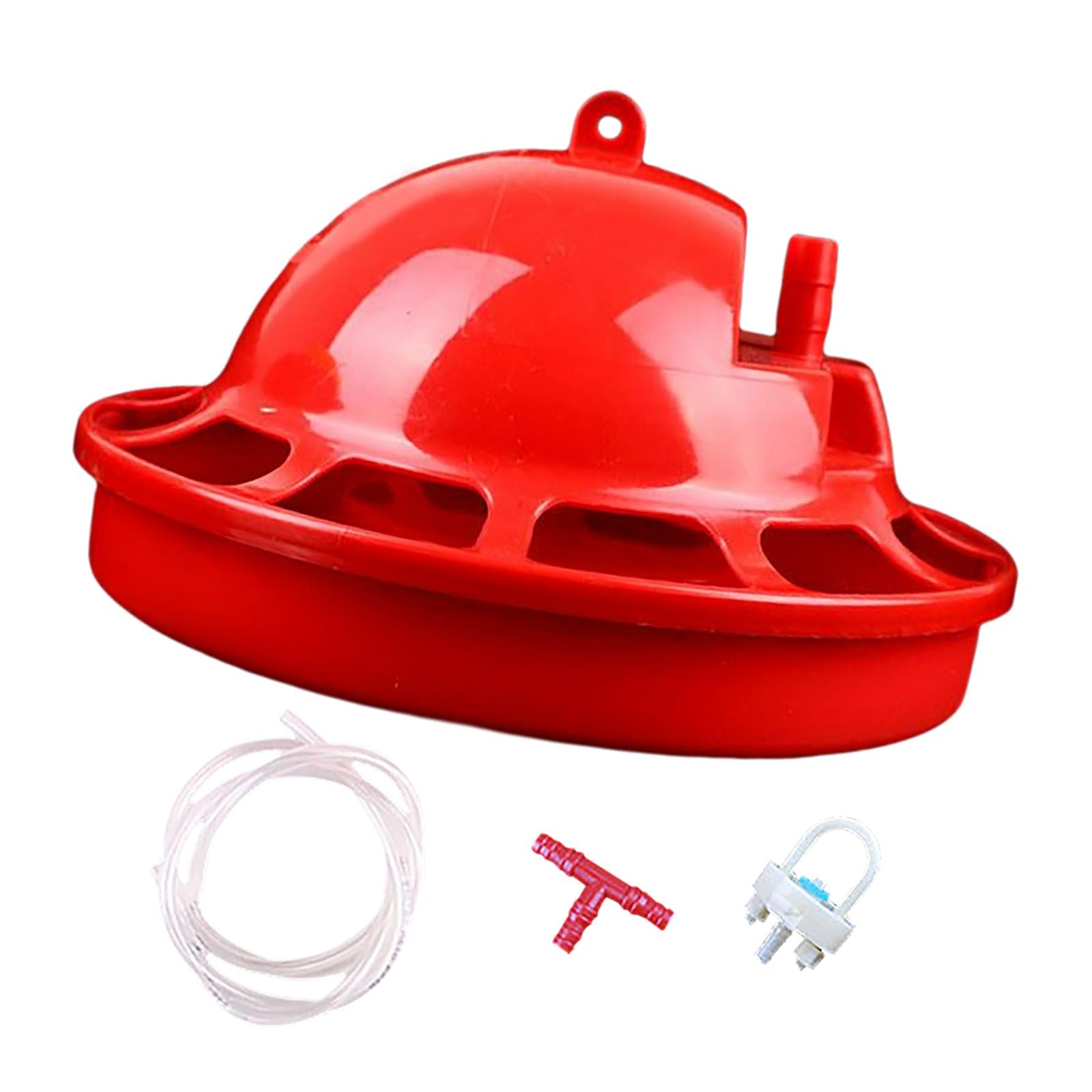 Automatic Chicken Waterer Chick Hen Poultry Farming Drinkers Set 18x10x3cm