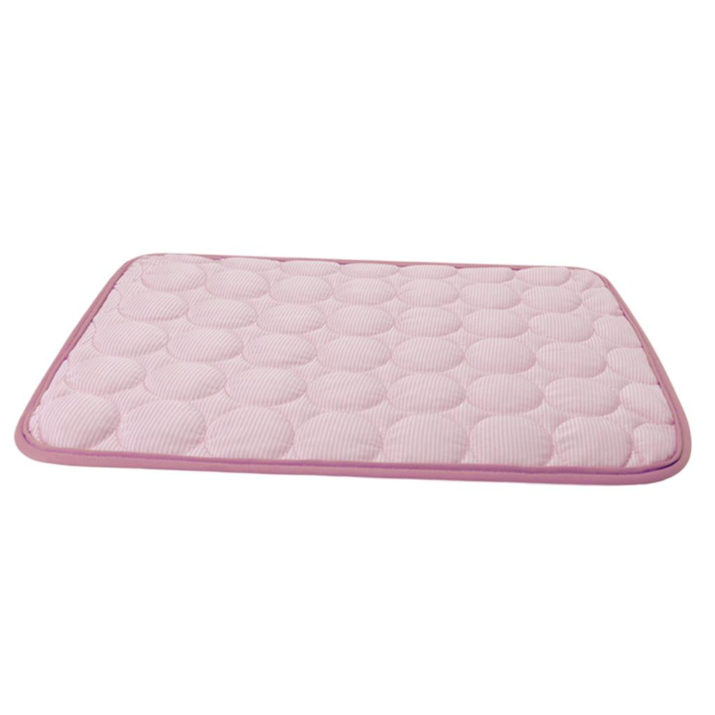 Dog Mat Cooling Summer Pad Mat Washable Cat Crate Puppy Keep Cool pink XS