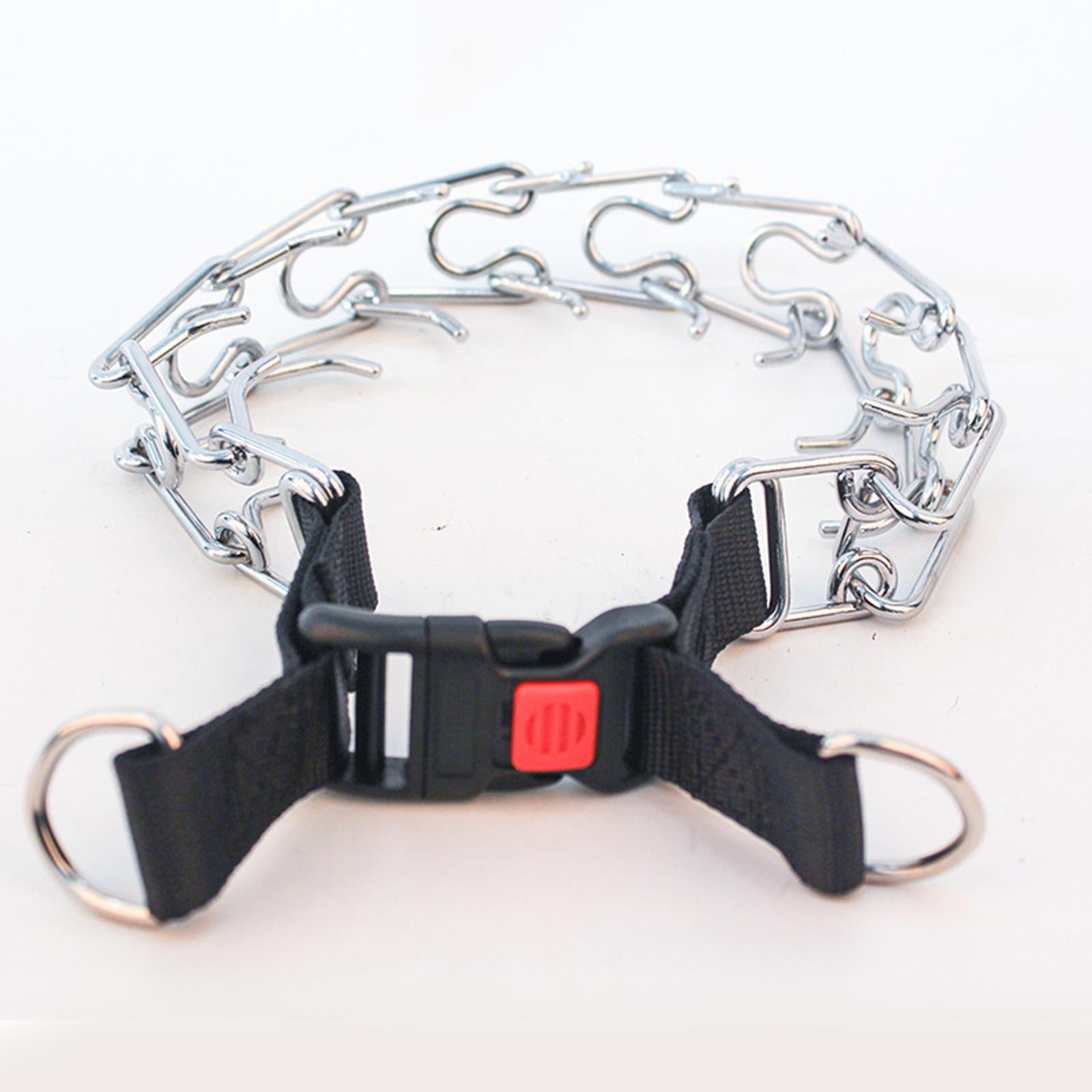 Dog Training Chain Collar Adjustable Prong Pinch Chain 4.0x60cm