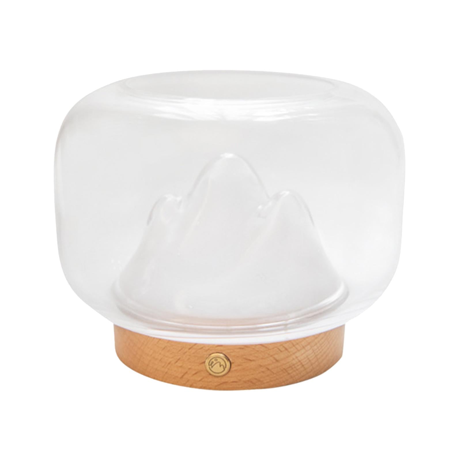 Creative Snow Mountain Shape Night Light Ornament Fish Bowl Thickened Glass